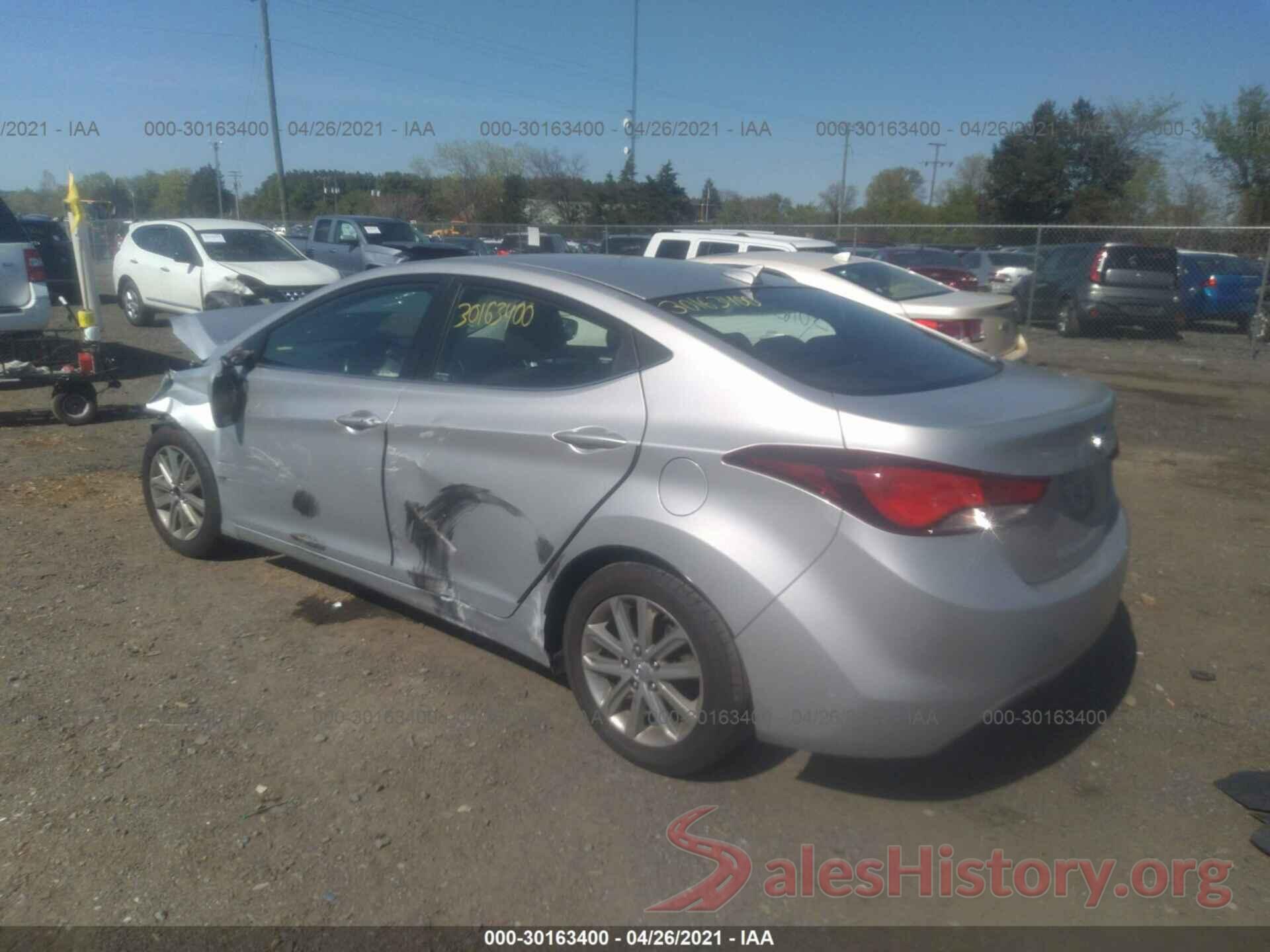 KMHDH4AE2GU567403 2016 HYUNDAI ELANTRA