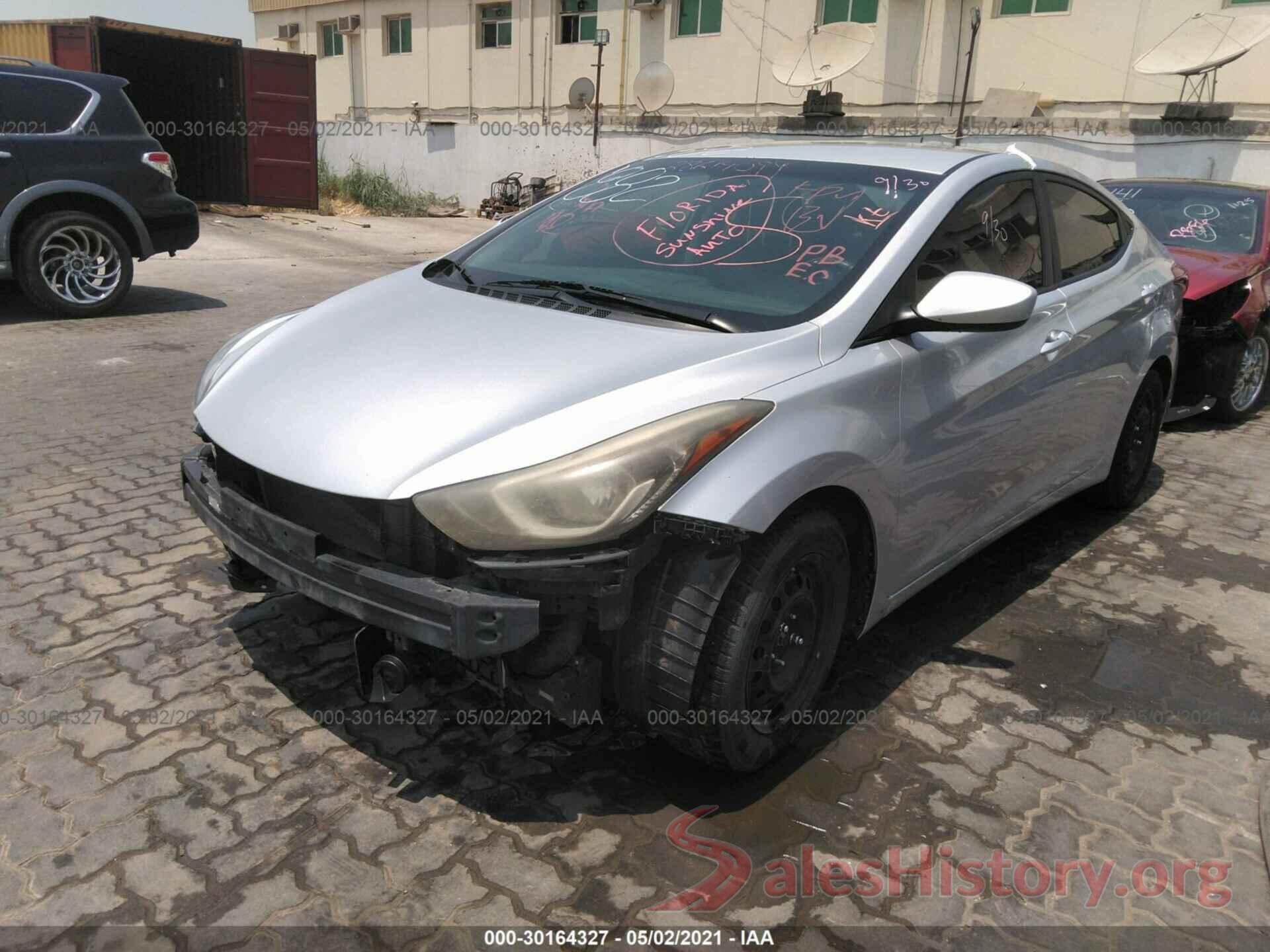 5NPDH4AEXGH675718 2016 HYUNDAI ELANTRA