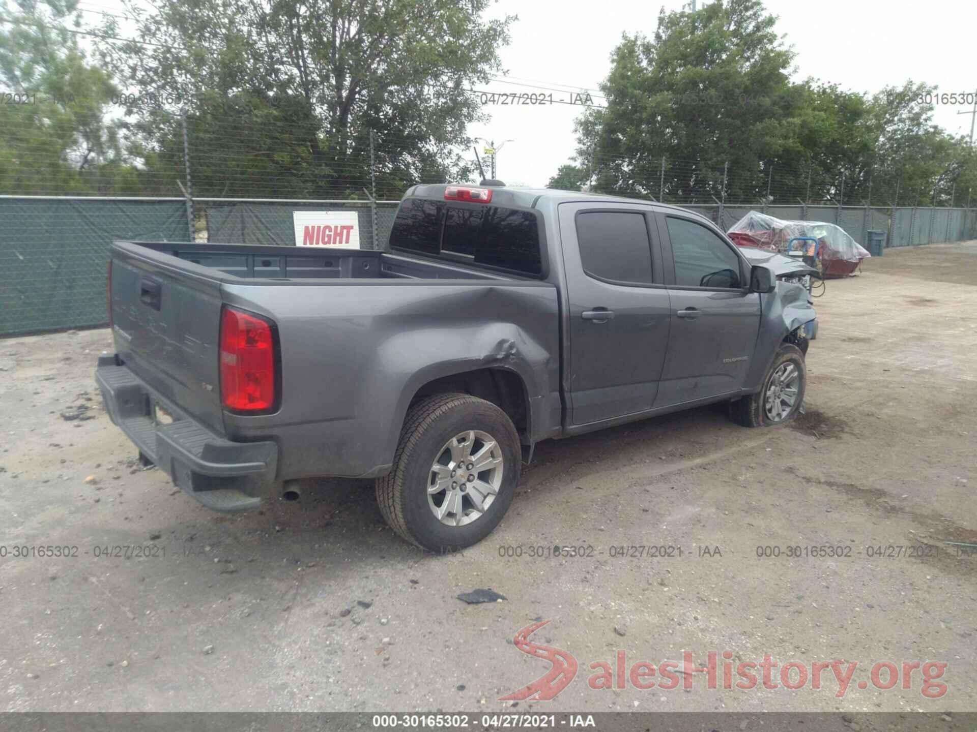 1GCGSCEN9M1134729 2021 CHEVROLET COLORADO