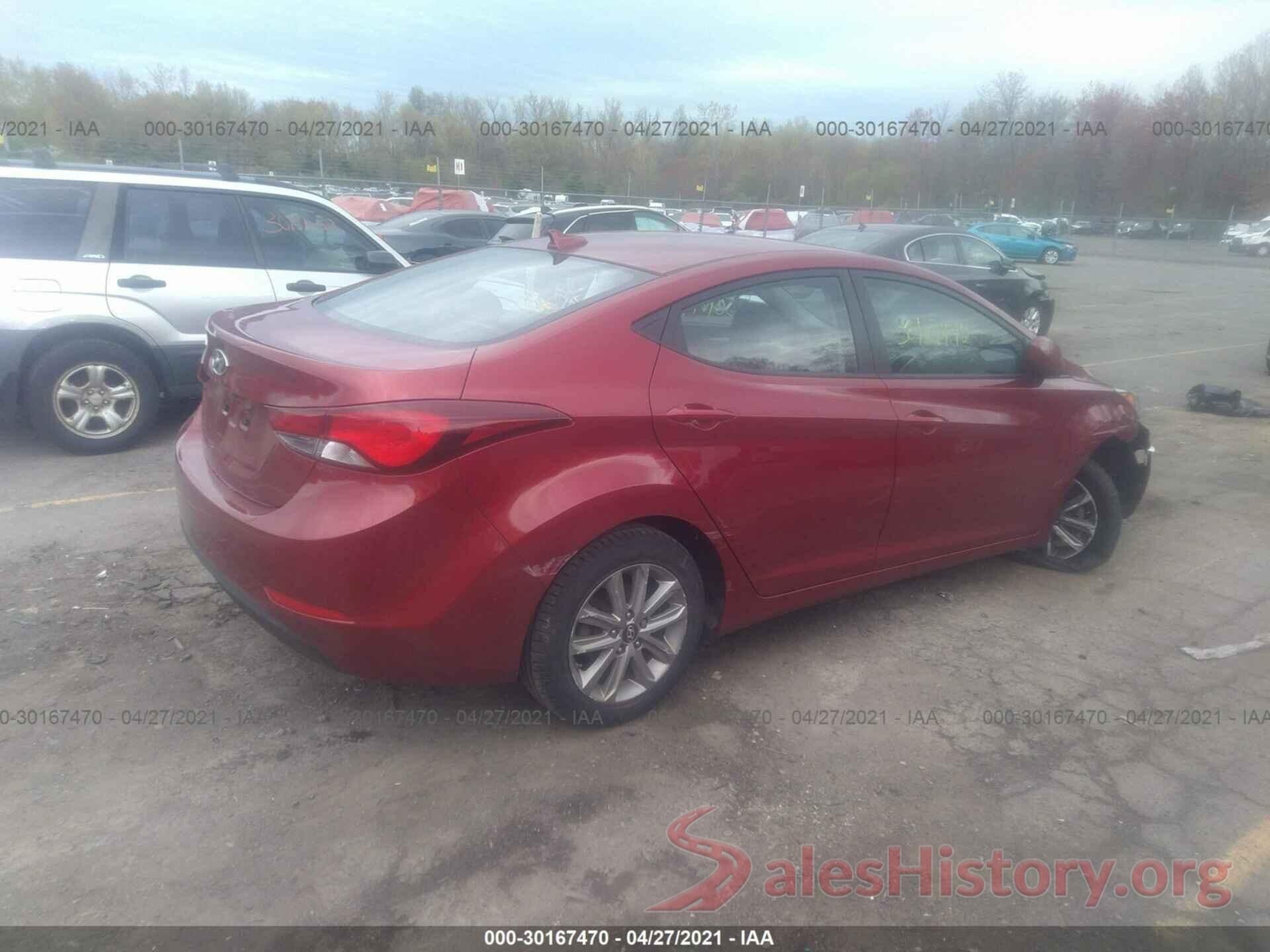 5NPDH4AE2GH753845 2016 HYUNDAI ELANTRA