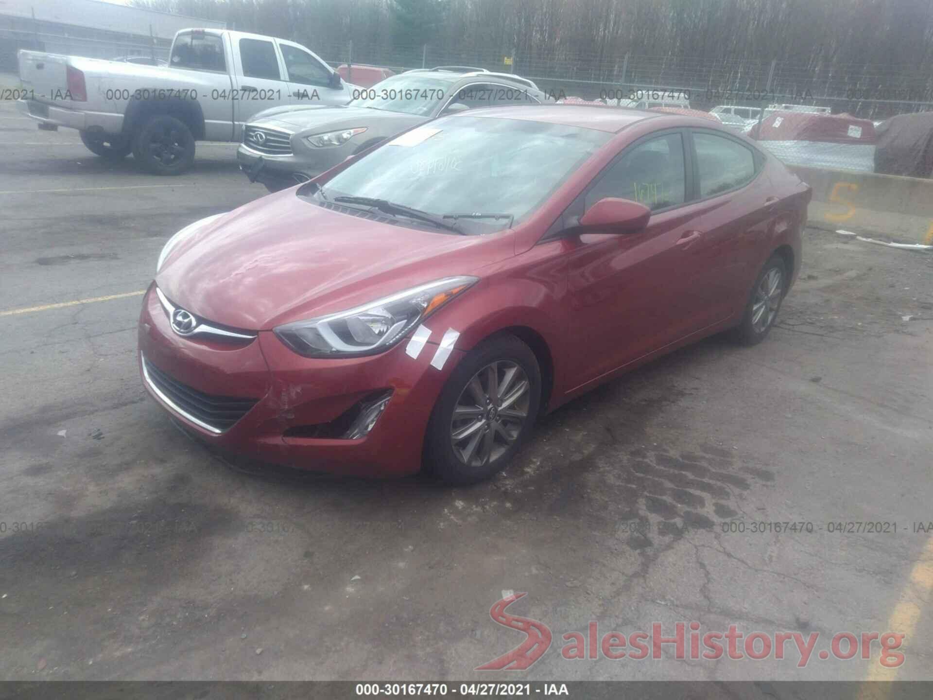 5NPDH4AE2GH753845 2016 HYUNDAI ELANTRA