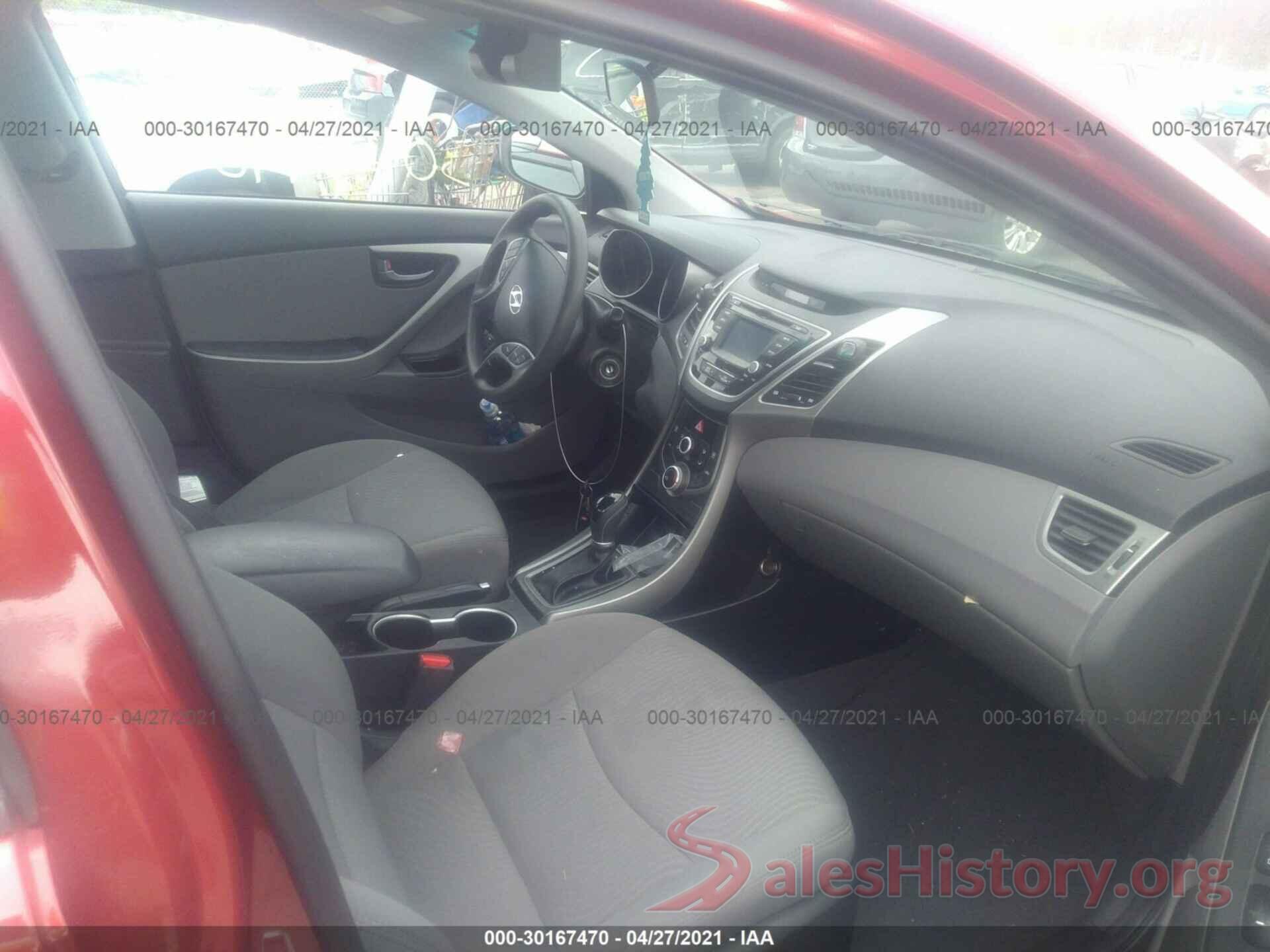 5NPDH4AE2GH753845 2016 HYUNDAI ELANTRA