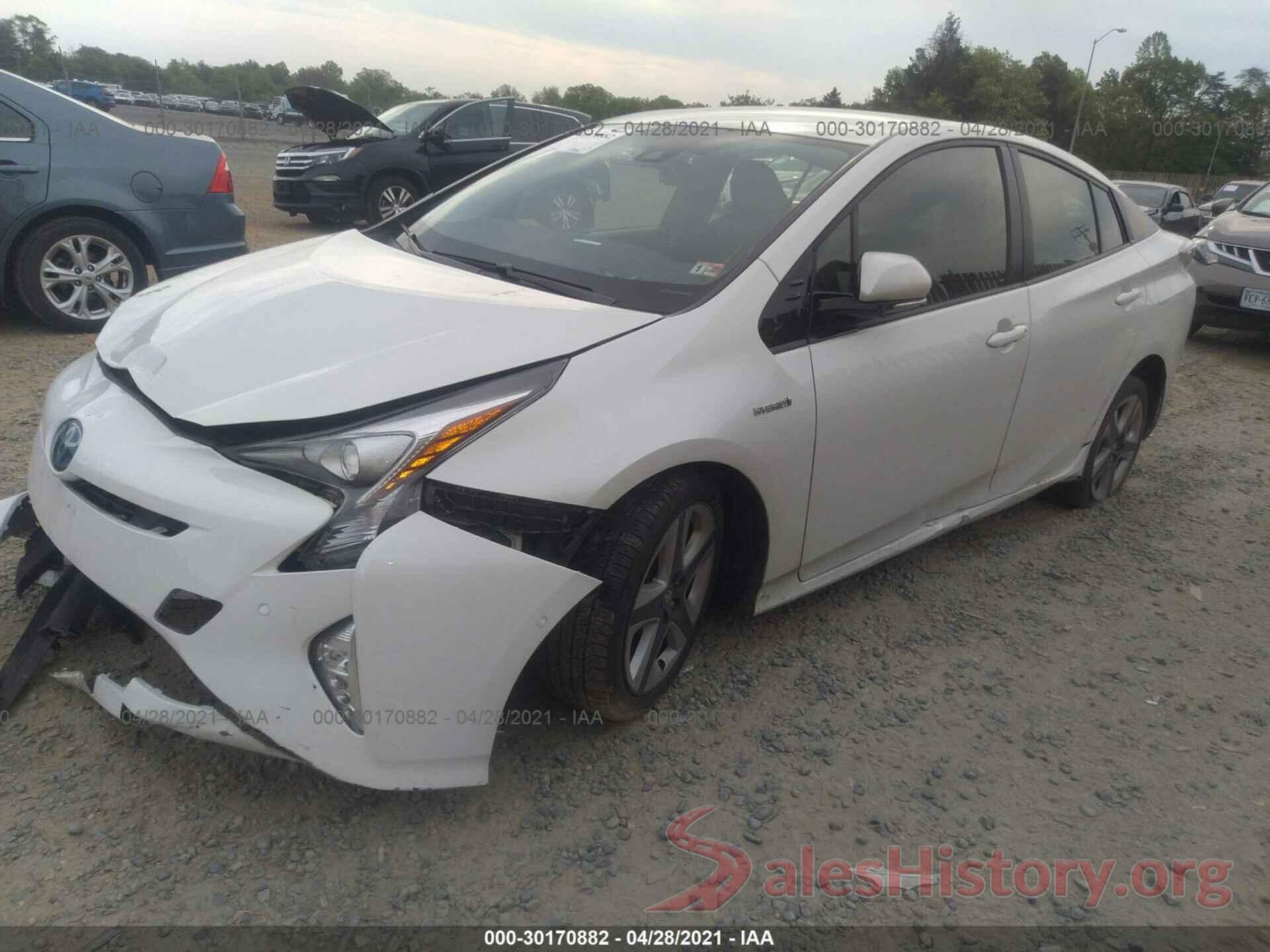 JTDKARFU9H3544091 2017 TOYOTA PRIUS