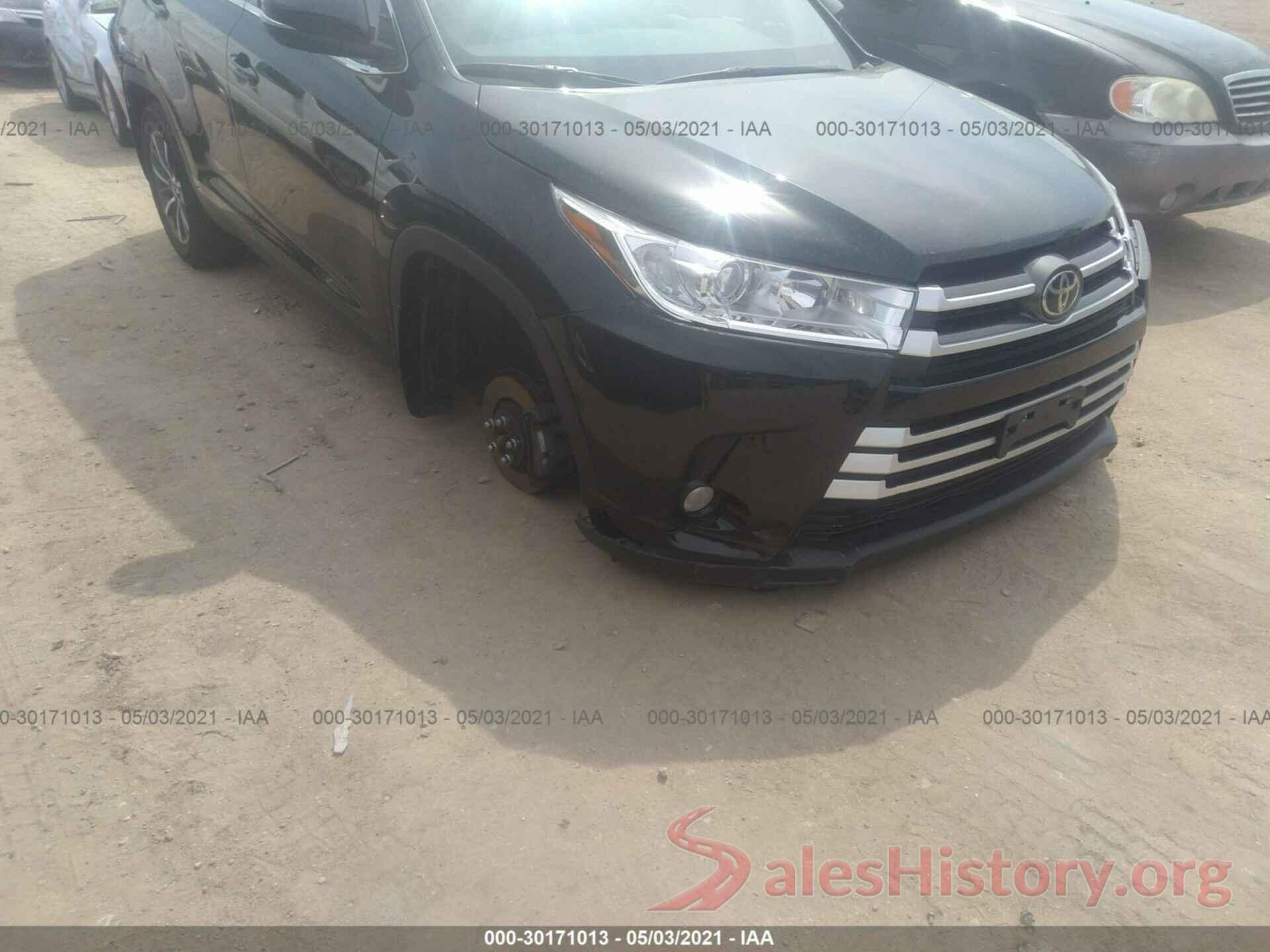 5TDJZRFH9KS999326 2019 TOYOTA HIGHLANDER