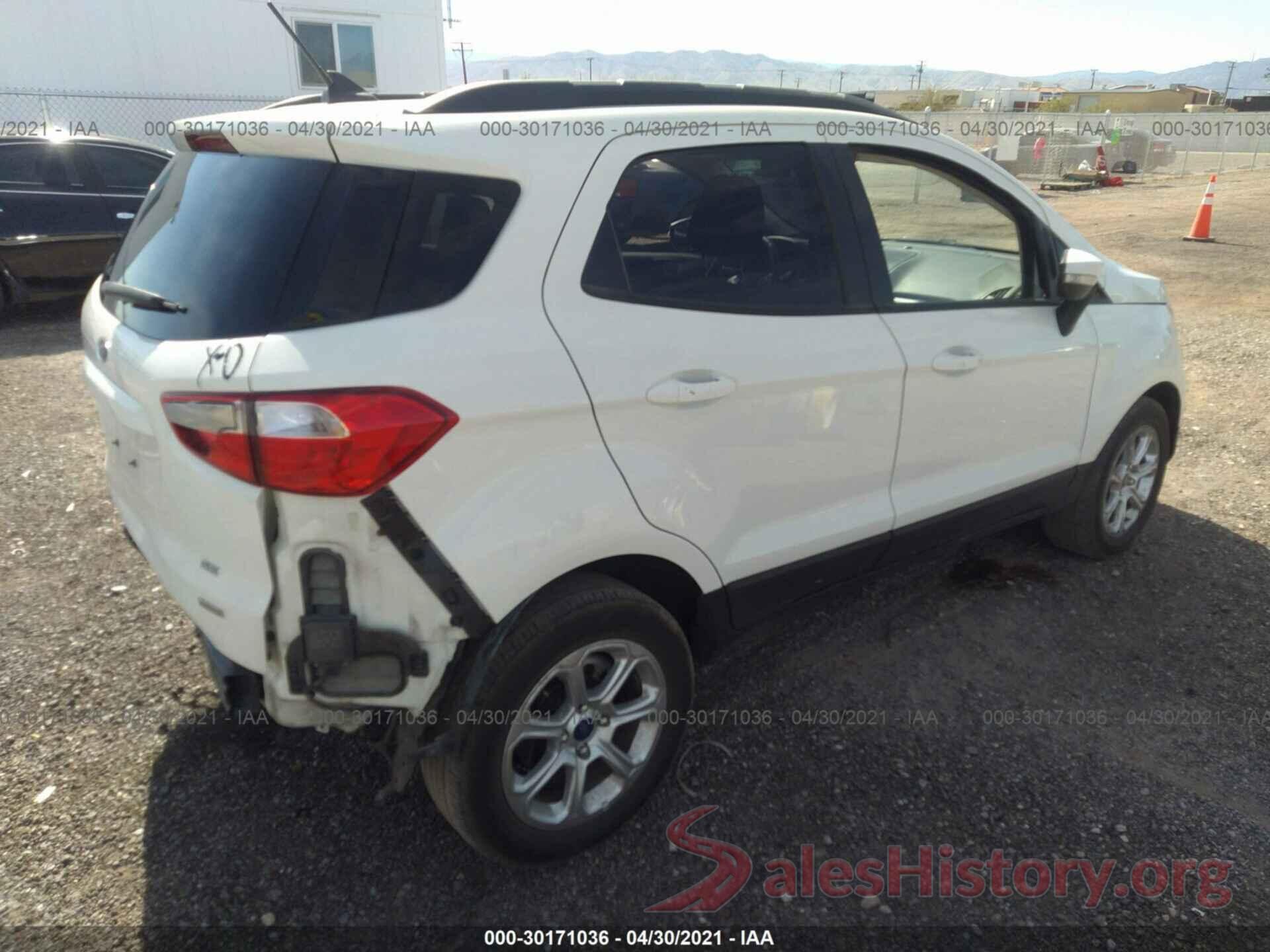 MAJ3S2GE4KC291159 2019 FORD ECOSPORT