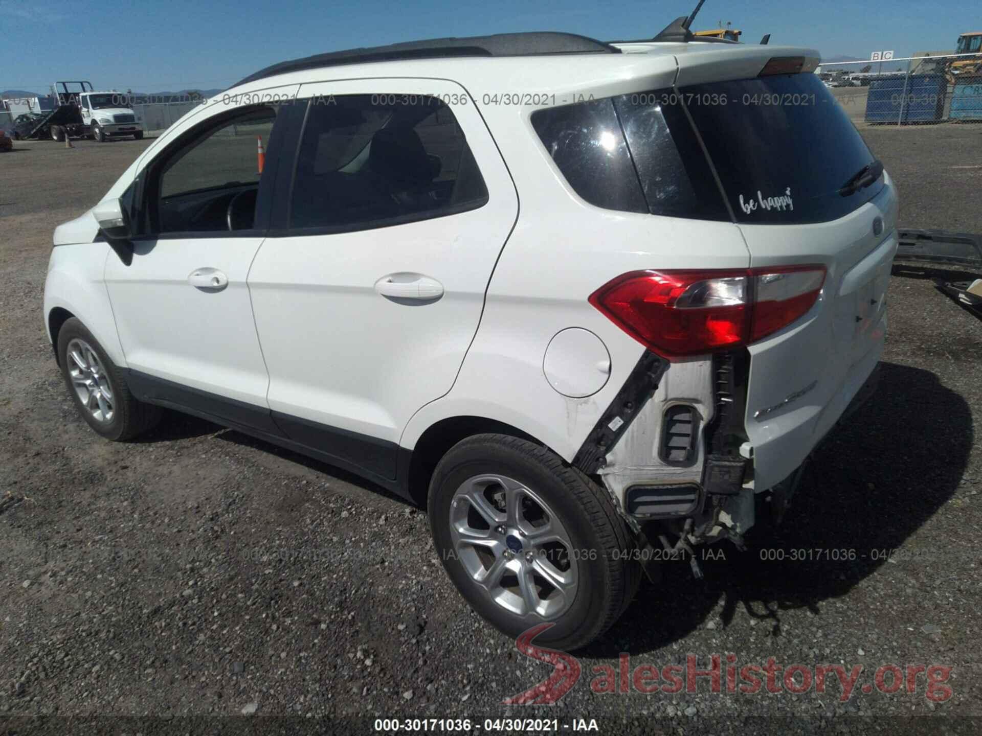 MAJ3S2GE4KC291159 2019 FORD ECOSPORT