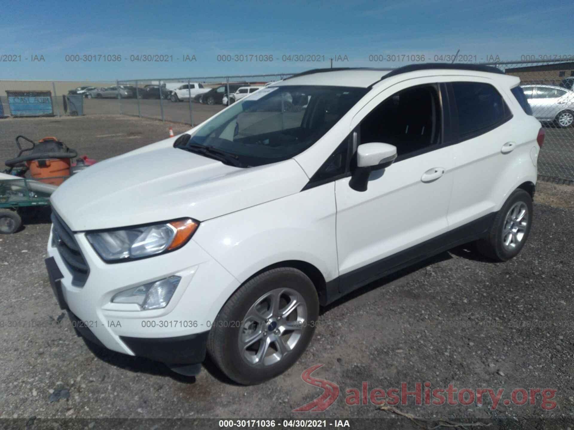 MAJ3S2GE4KC291159 2019 FORD ECOSPORT