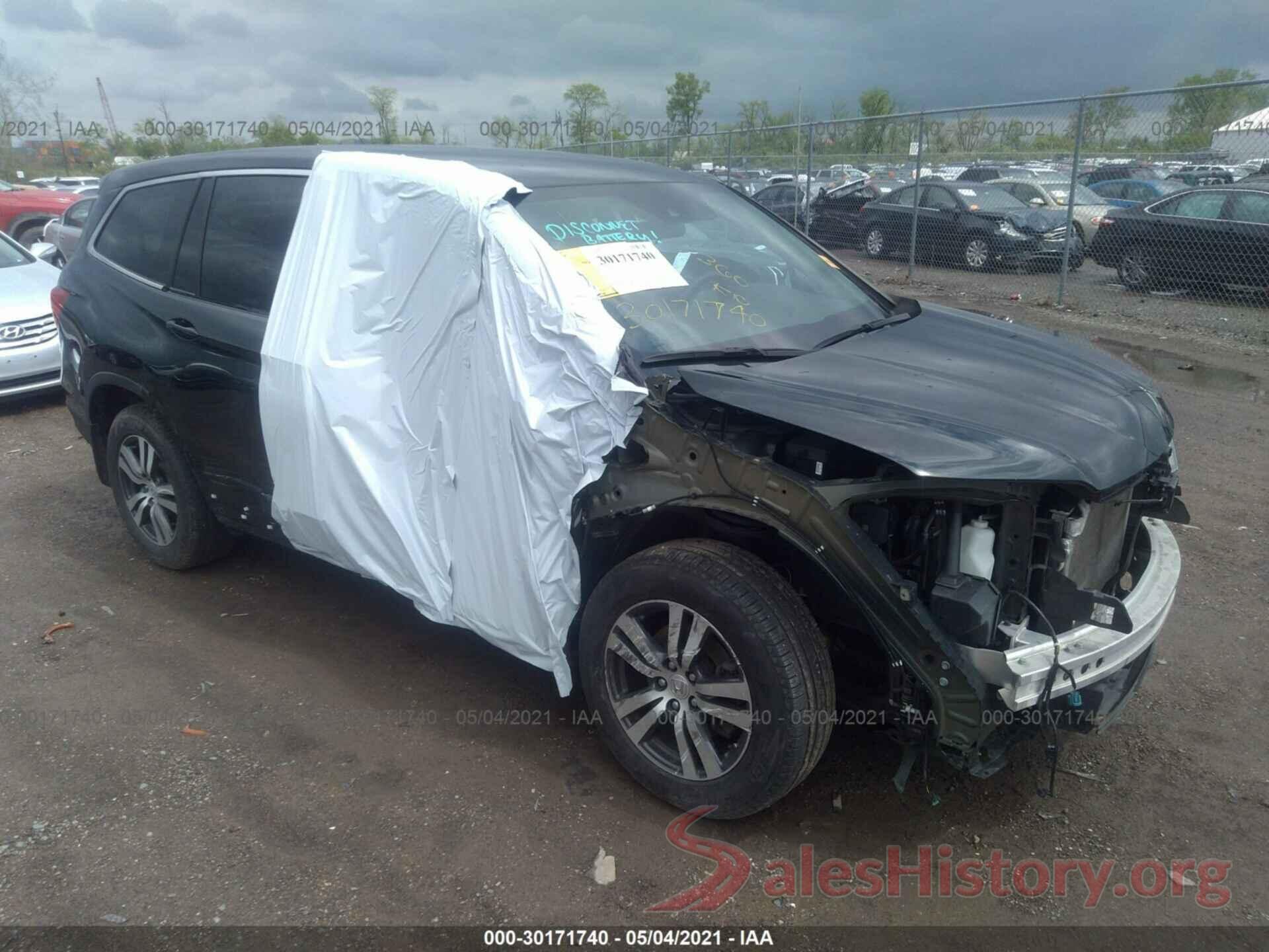 5FNYF6H43GB054089 2016 HONDA PILOT