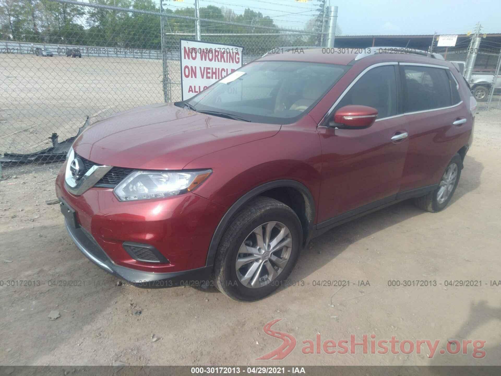 KNMAT2MV8GP601915 2016 NISSAN ROGUE