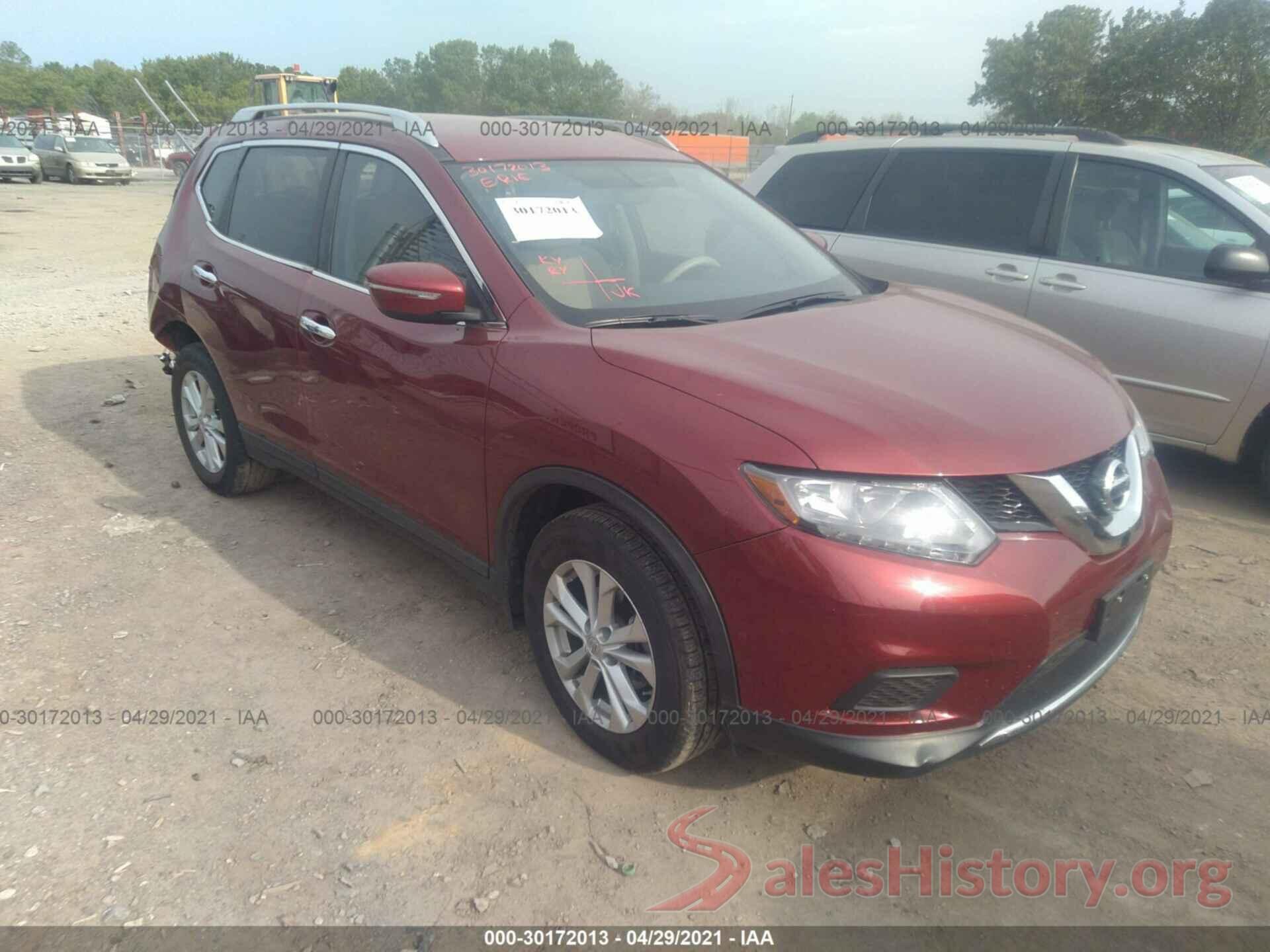 KNMAT2MV8GP601915 2016 NISSAN ROGUE