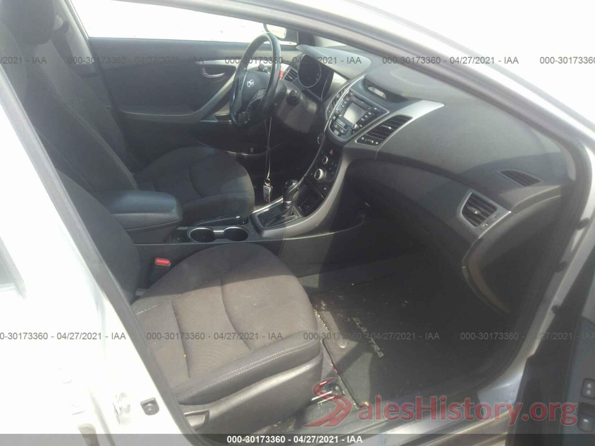 5NPDH4AE3GH774722 2016 HYUNDAI ELANTRA