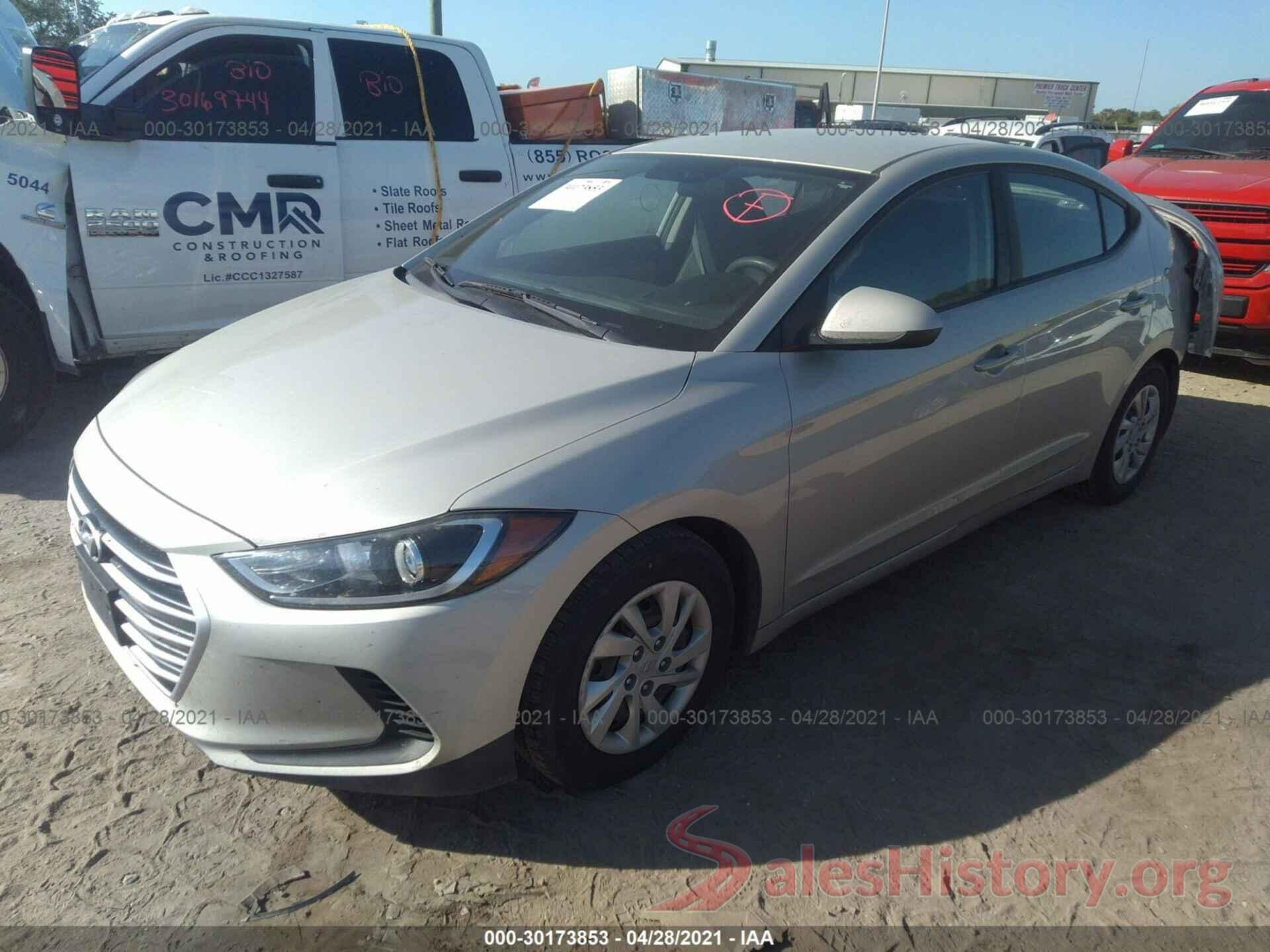 5NPD74LF8HH151025 2017 HYUNDAI ELANTRA