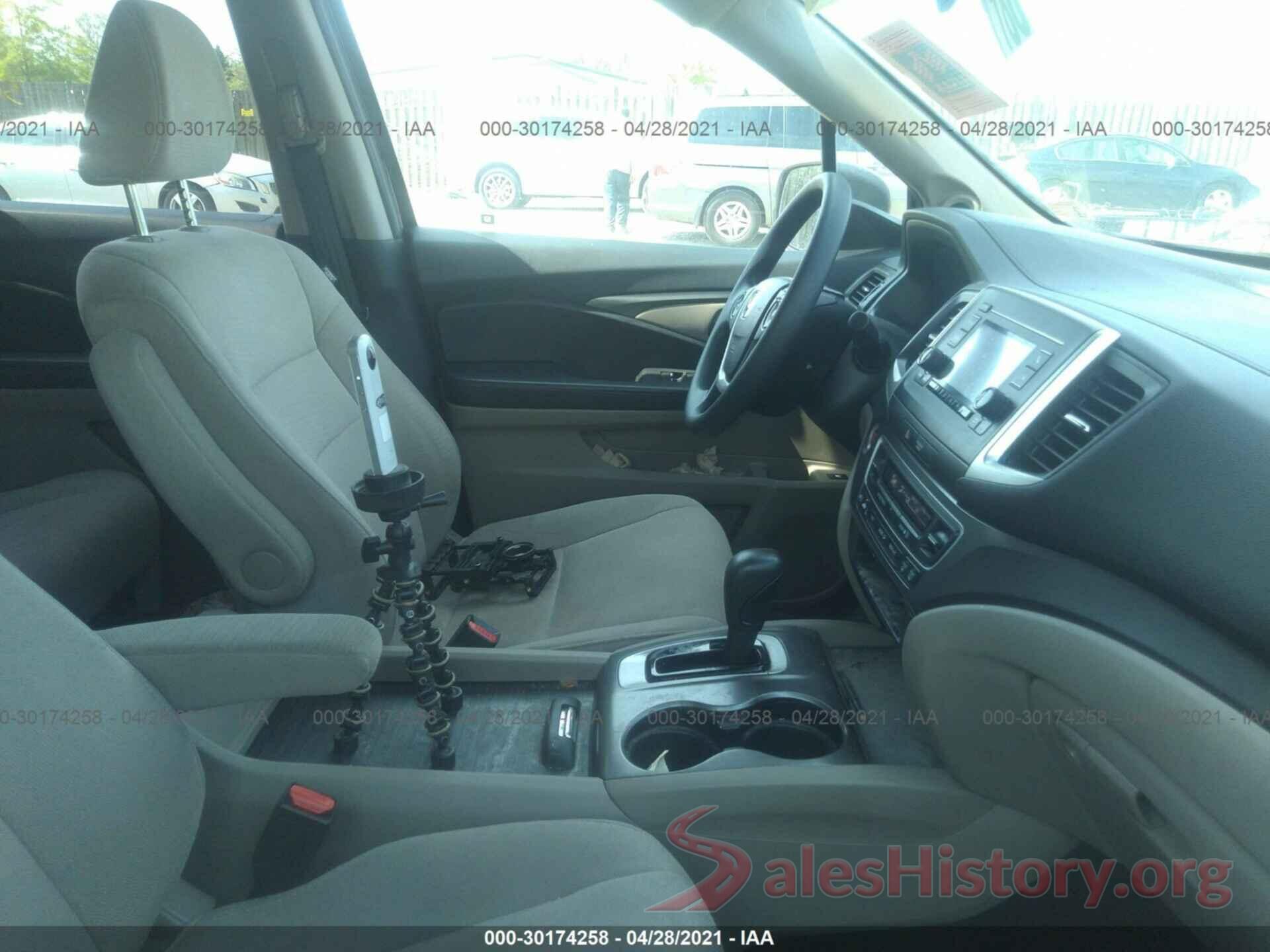 5FNYF5H14HB040218 2017 HONDA PILOT