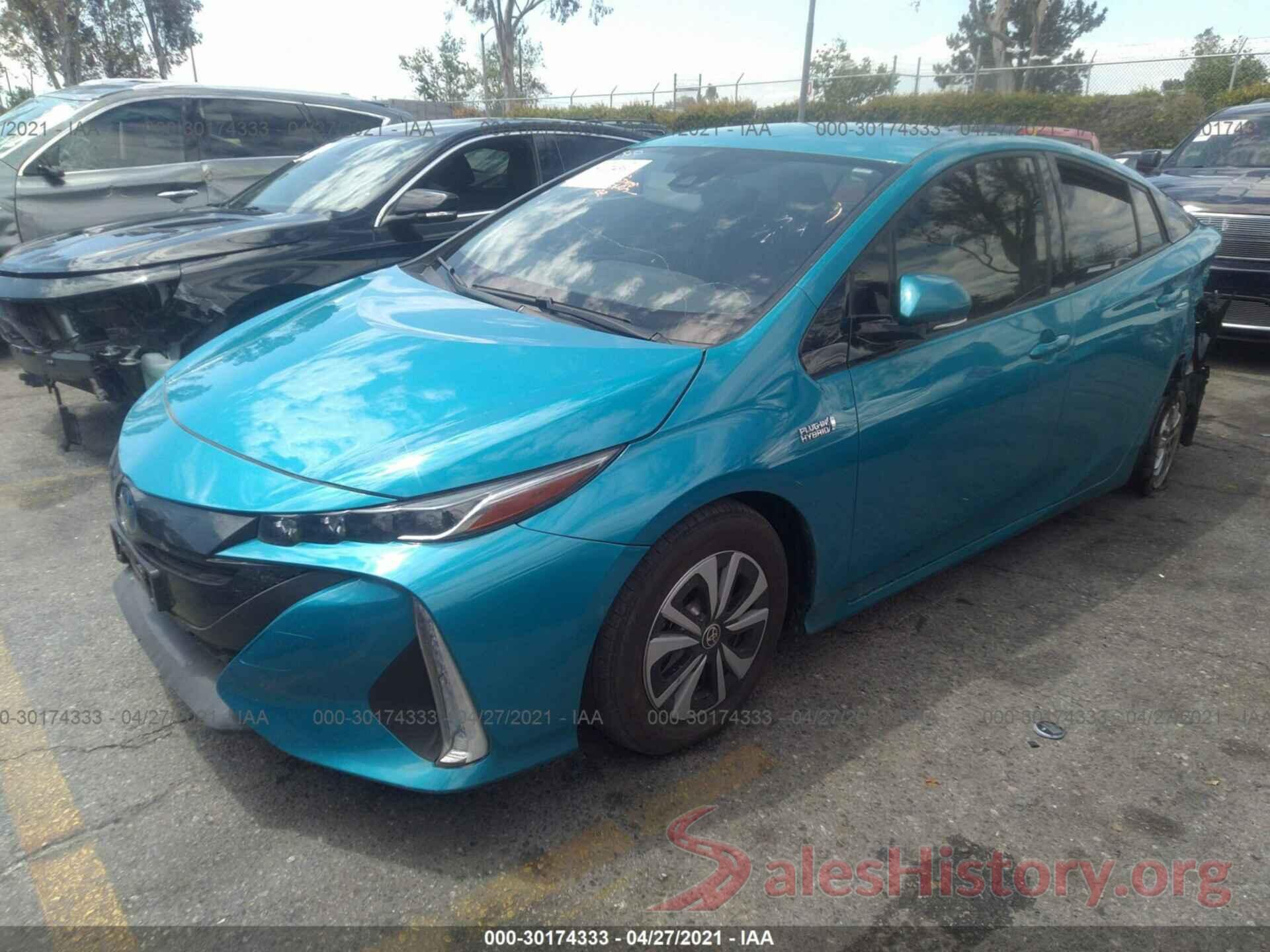 JTDKARFP8K3111783 2019 TOYOTA PRIUS PRIME