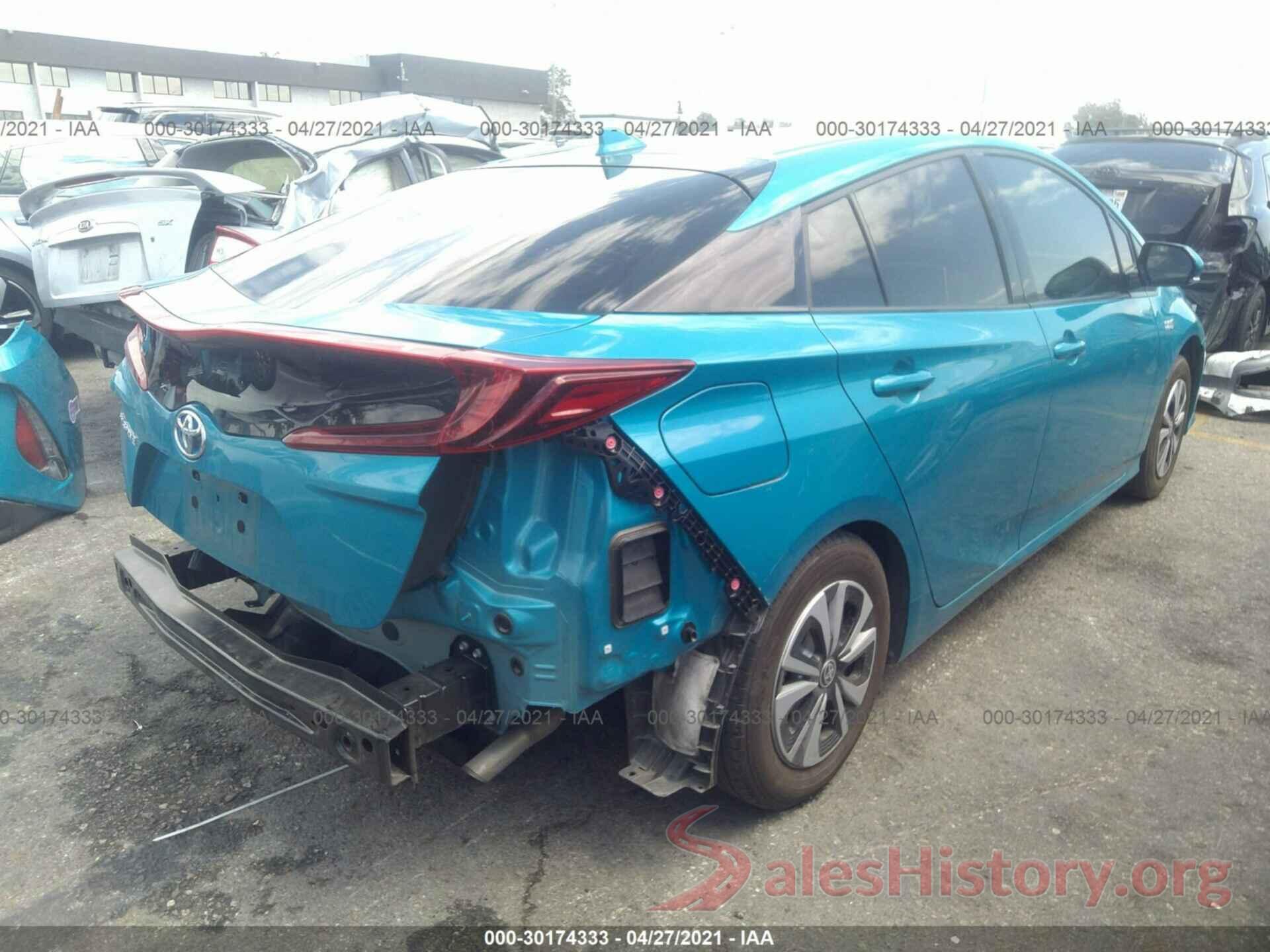 JTDKARFP8K3111783 2019 TOYOTA PRIUS PRIME