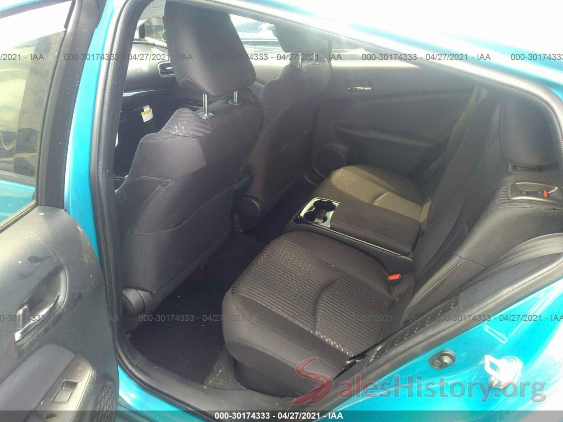 JTDKARFP8K3111783 2019 TOYOTA PRIUS PRIME