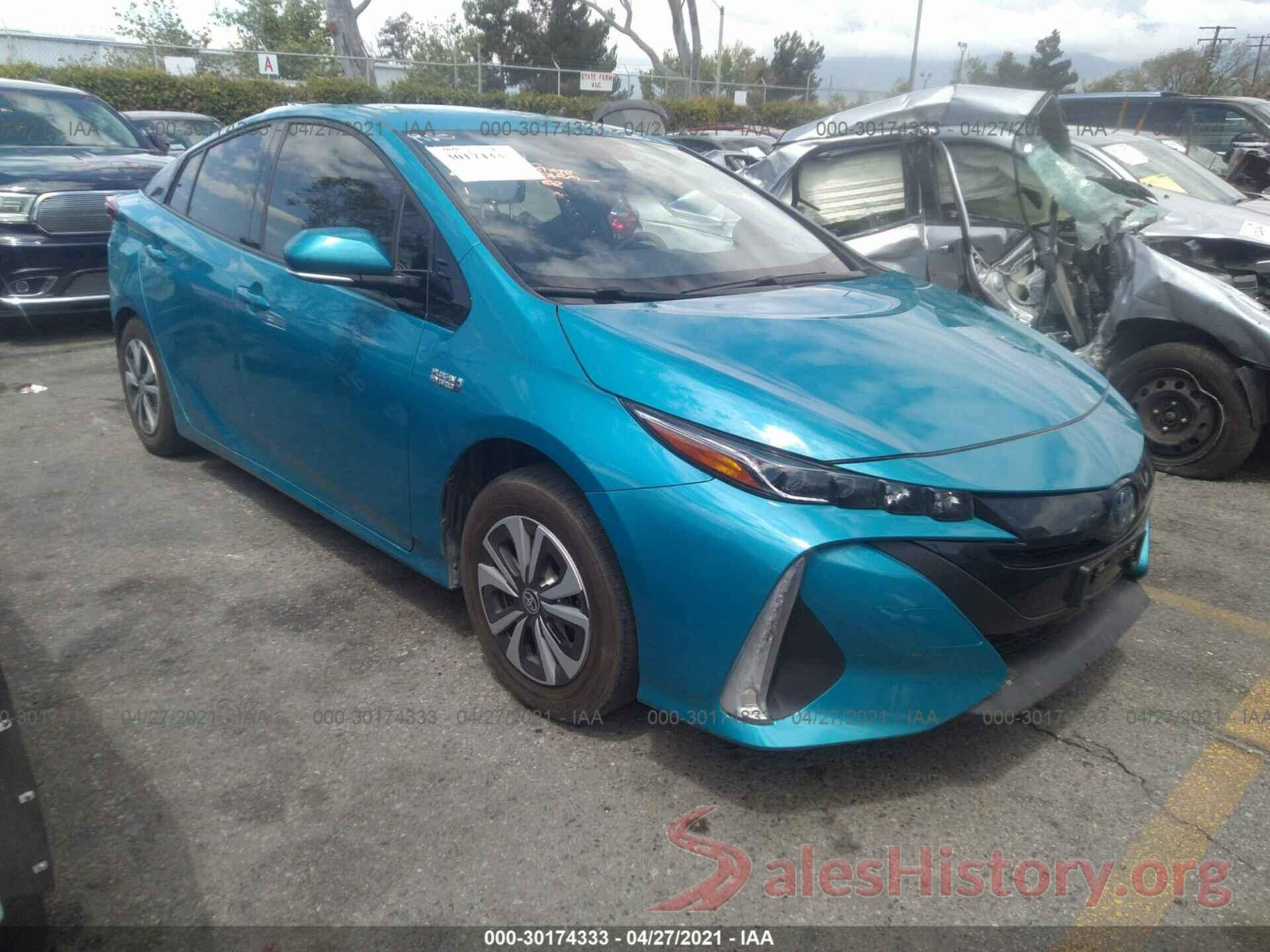 JTDKARFP8K3111783 2019 TOYOTA PRIUS PRIME