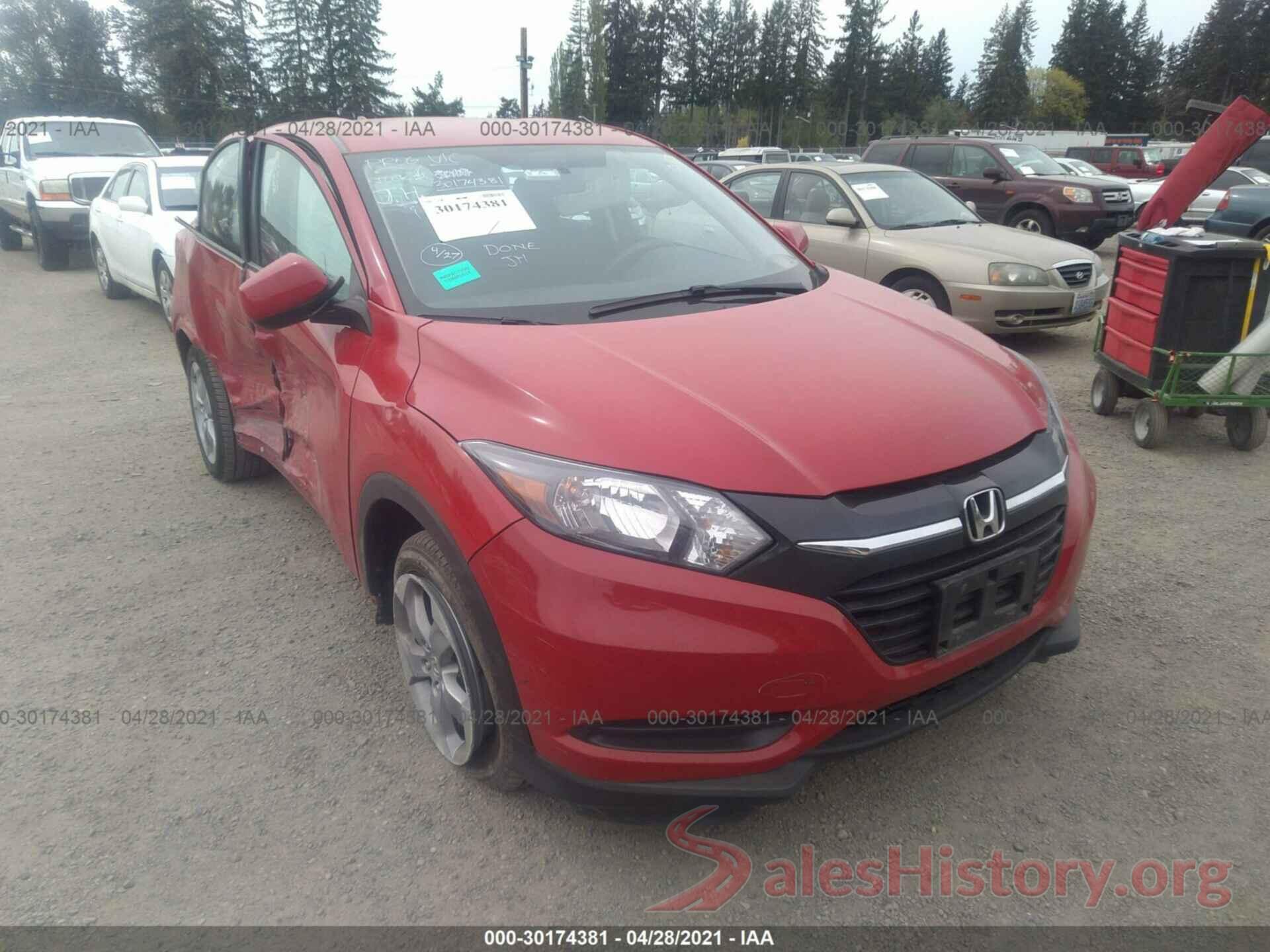 3CZRU5H31HM712186 2017 HONDA HR-V