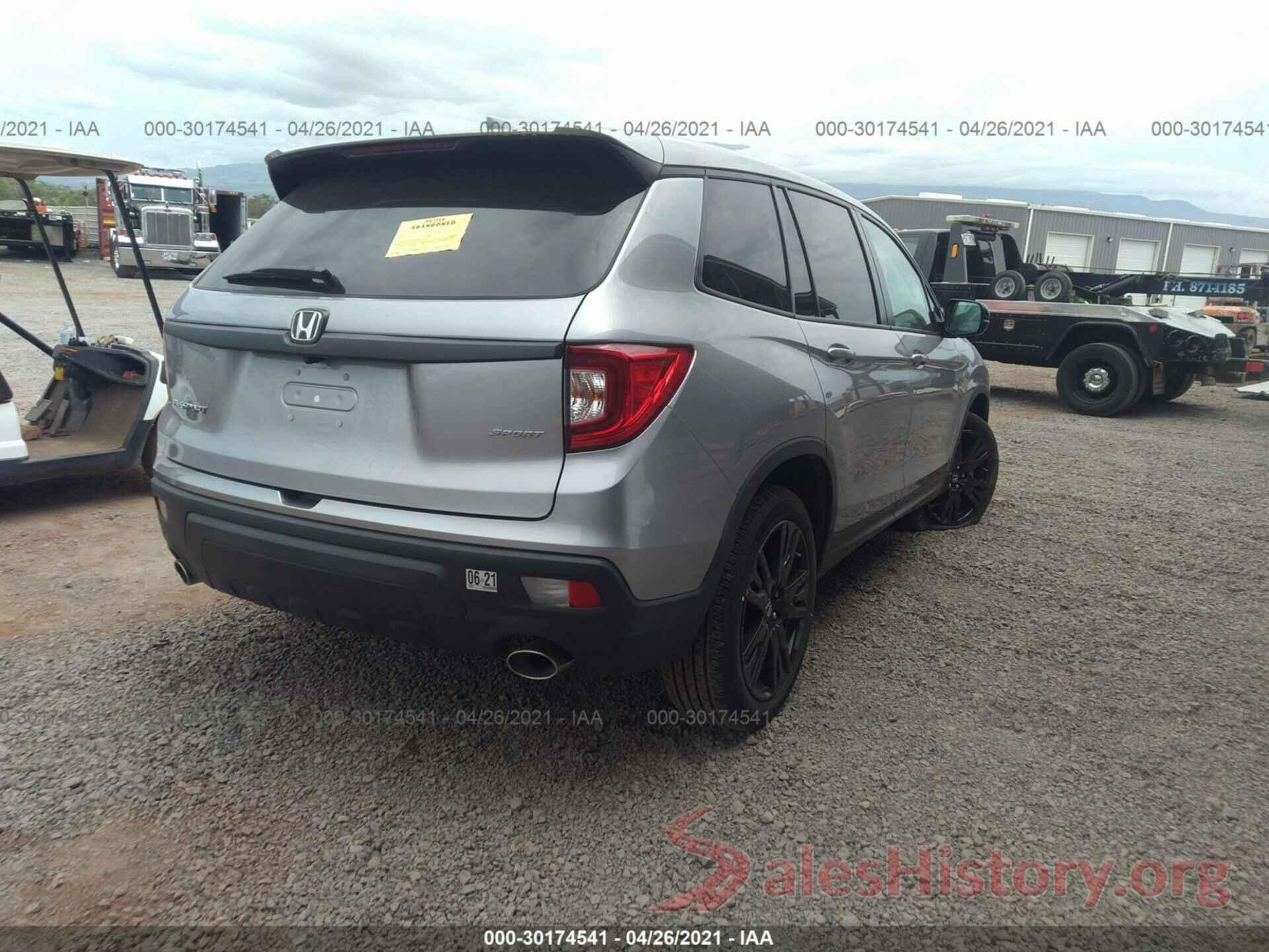 5FNYF7H2XKB004013 2019 HONDA PASSPORT