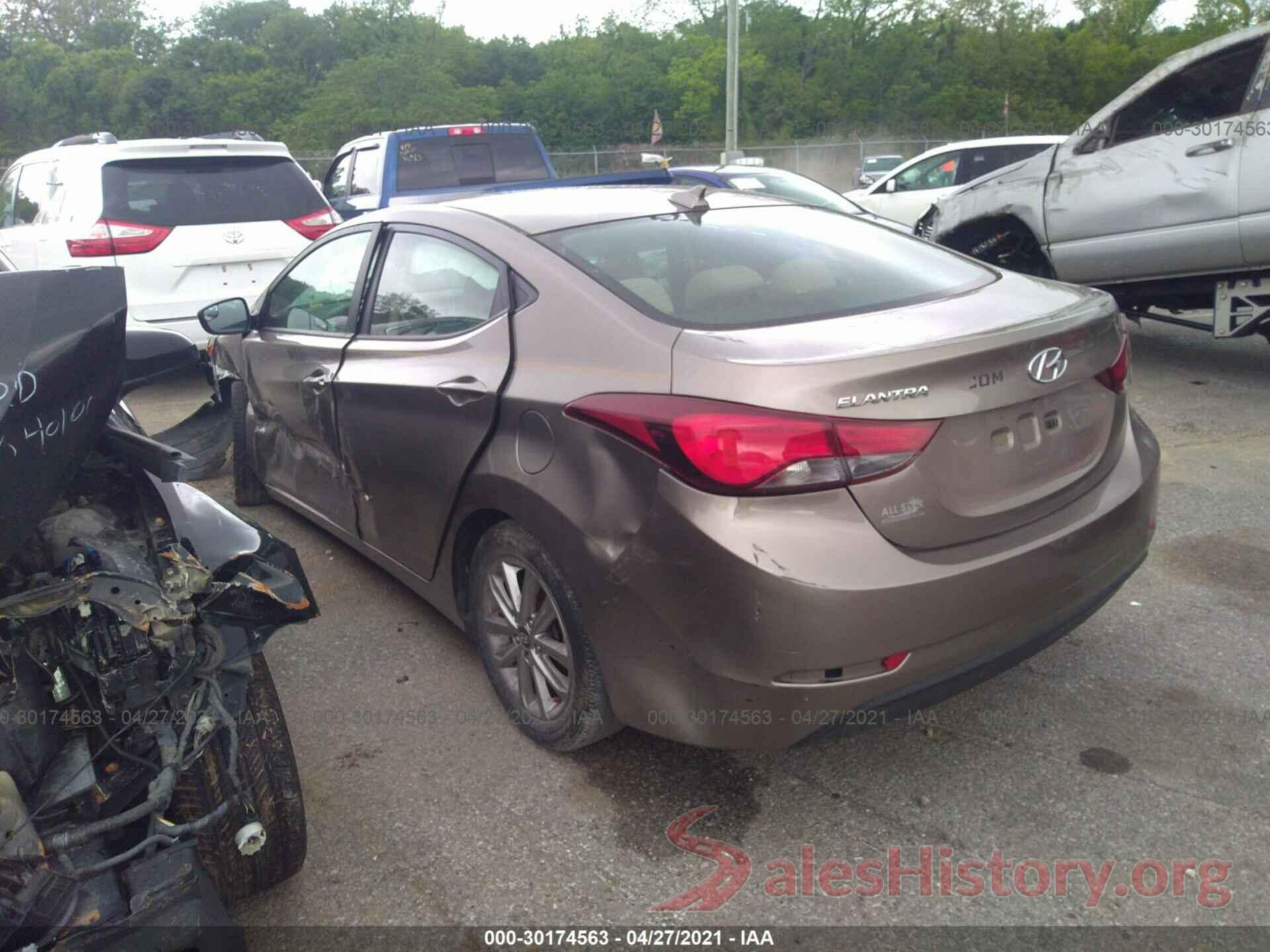 5NPDH4AE5GH766864 2016 HYUNDAI ELANTRA