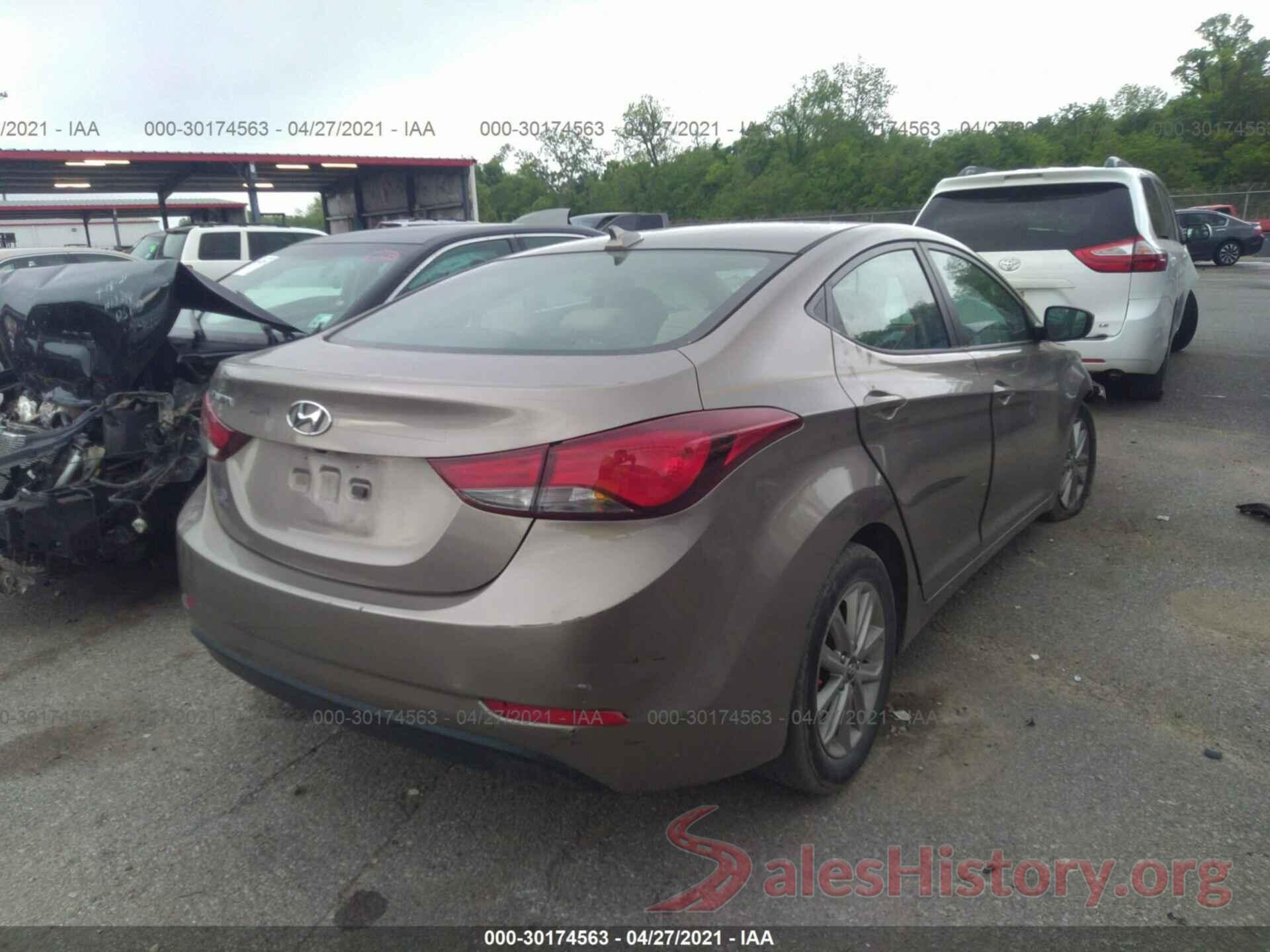 5NPDH4AE5GH766864 2016 HYUNDAI ELANTRA