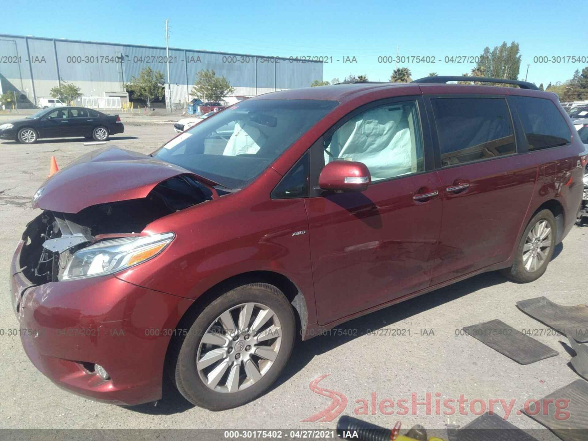 5TDDZ3DC4HS185157 2017 TOYOTA SIENNA