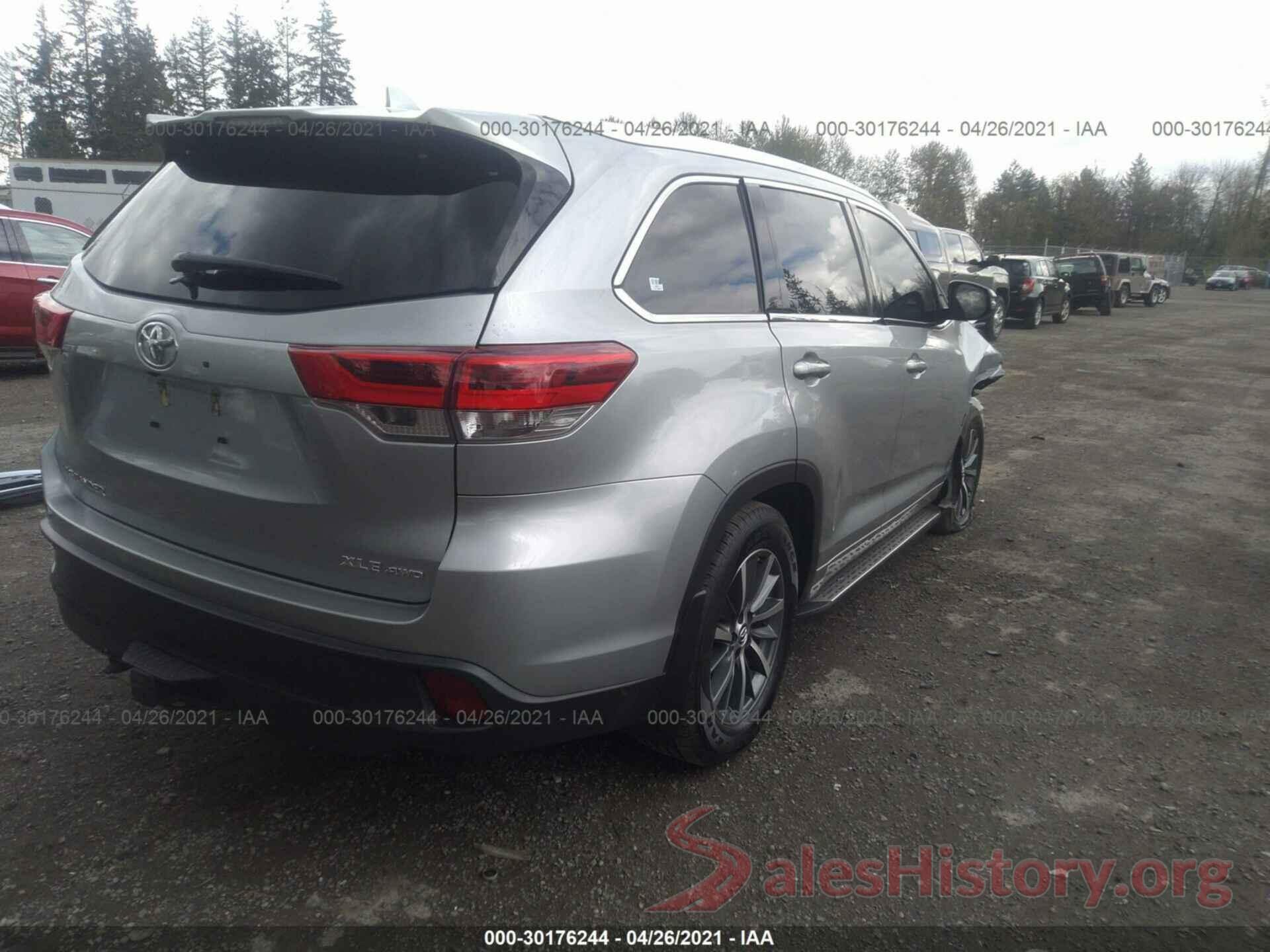 5TDJZRFH6JS862892 2018 TOYOTA HIGHLANDER