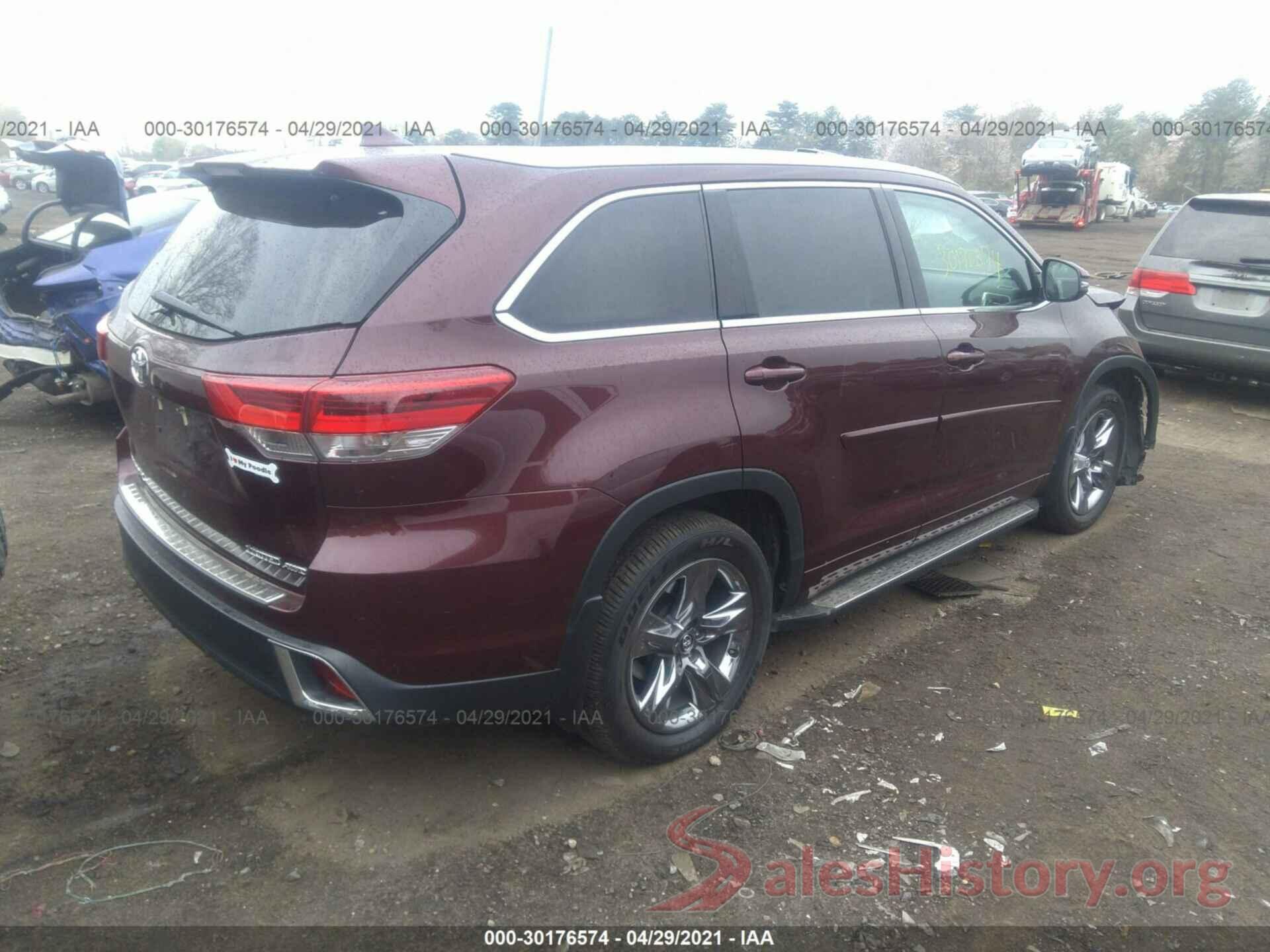 5TDDZRFH9KS723838 2019 TOYOTA HIGHLANDER