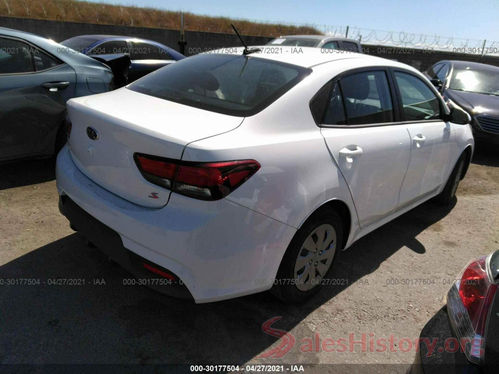 3KPA24AD4LE266530 2020 KIA RIO