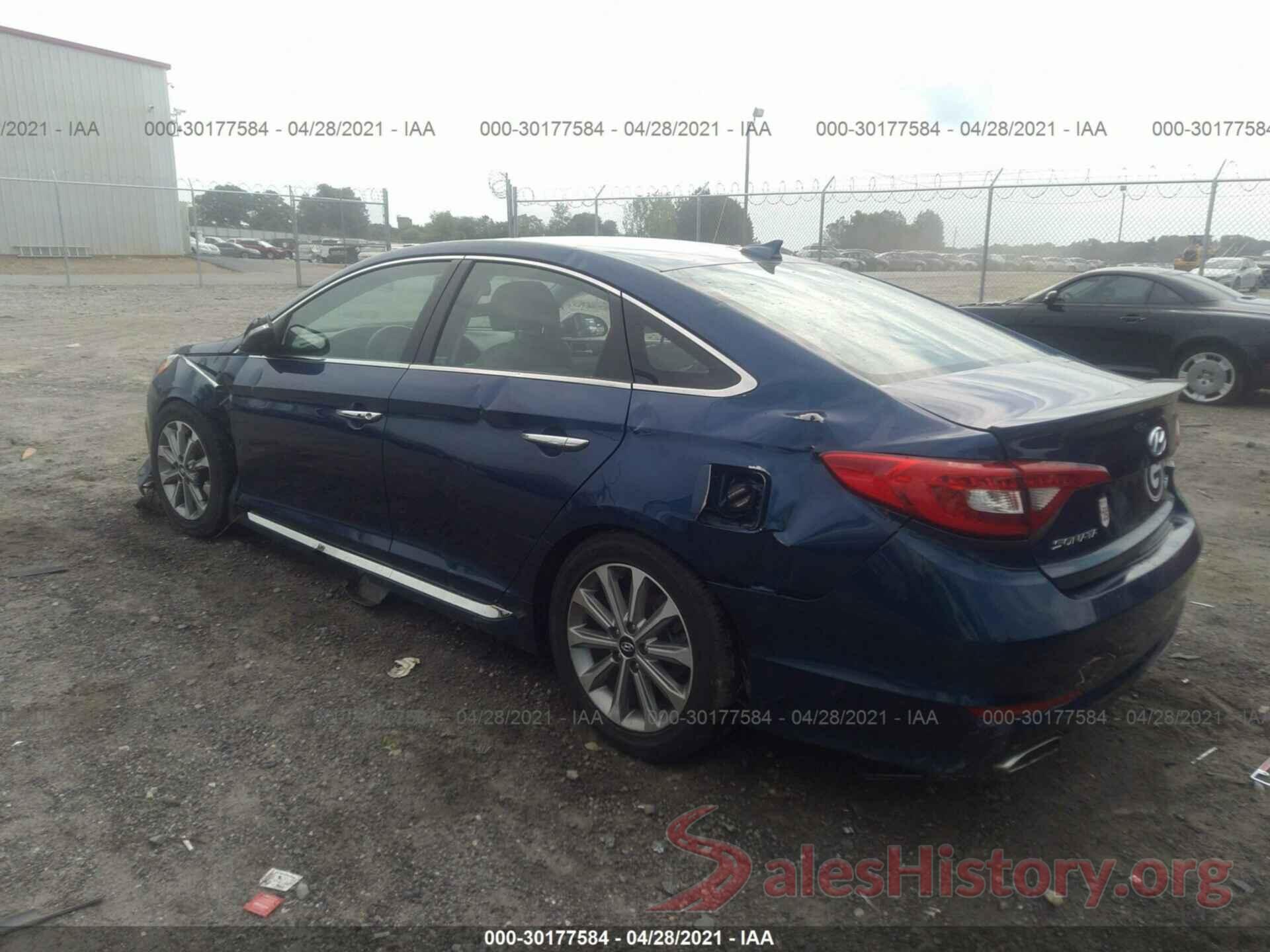 5NPE34AFXGH302657 2016 HYUNDAI SONATA