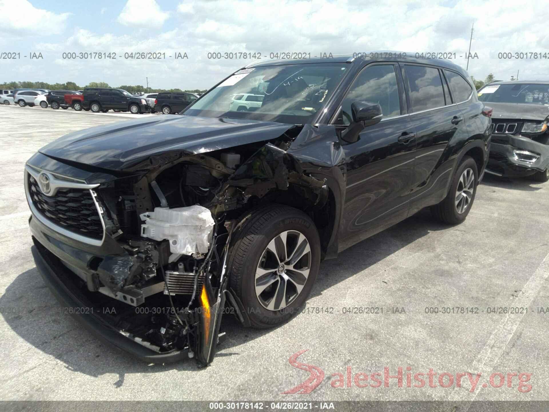 5TDGZRAH1MS516190 2021 TOYOTA HIGHLANDER