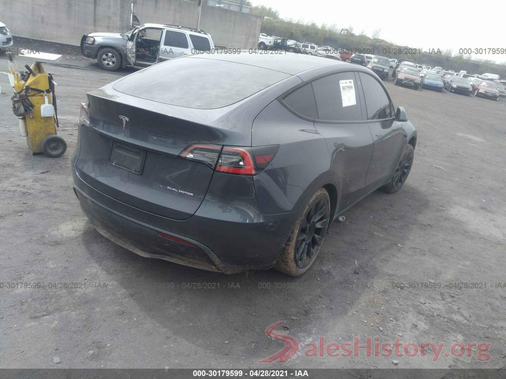 5YJYGDEE5LF045385 2020 TESLA MODEL Y