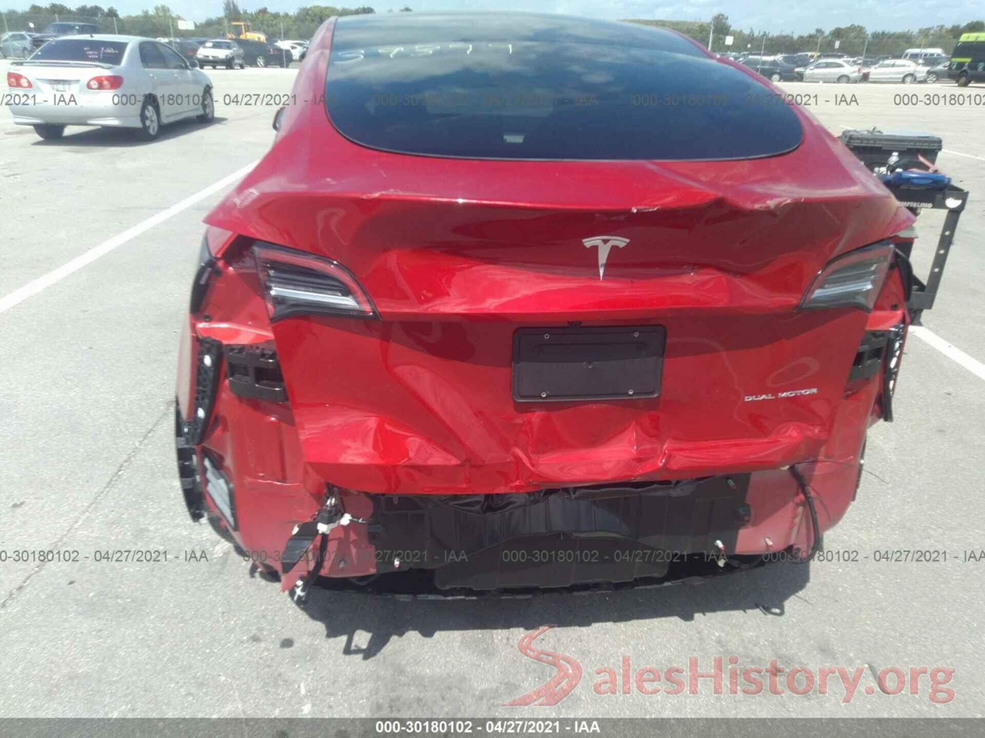 5YJYGDEE3LF040413 2020 TESLA MODEL Y