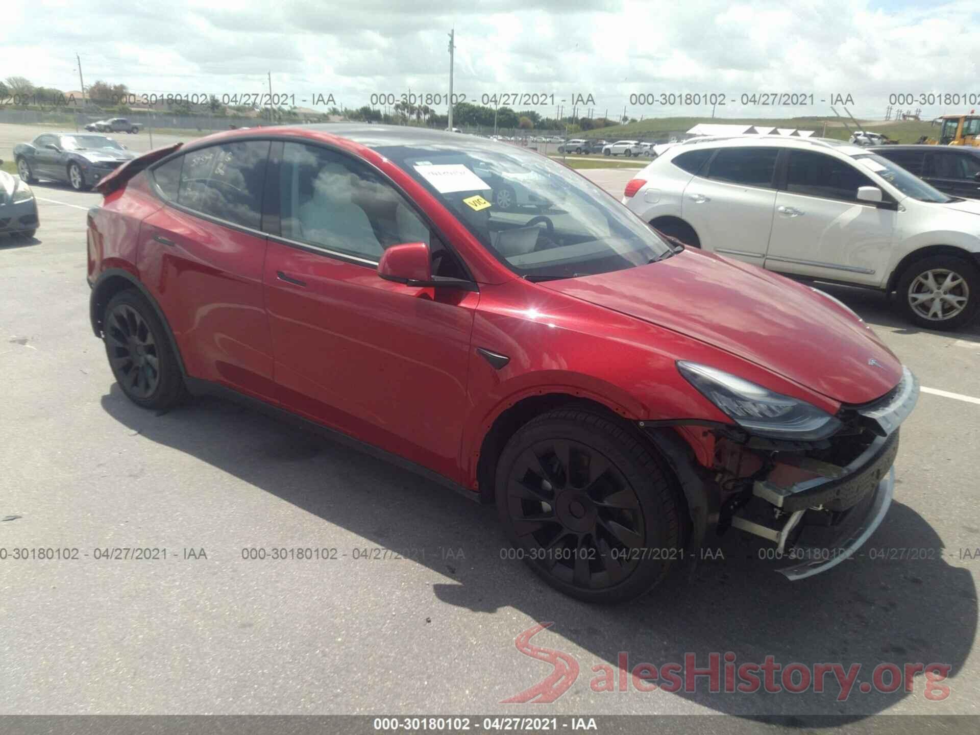 5YJYGDEE3LF040413 2020 TESLA MODEL Y