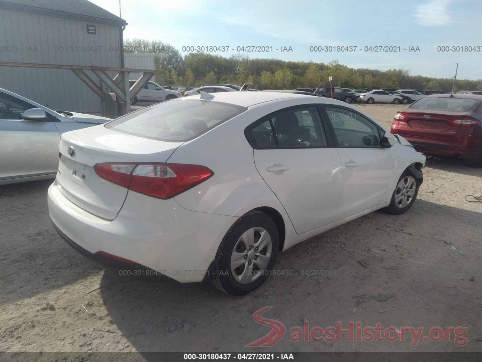 KNAFK4A63G5469334 2016 KIA FORTE