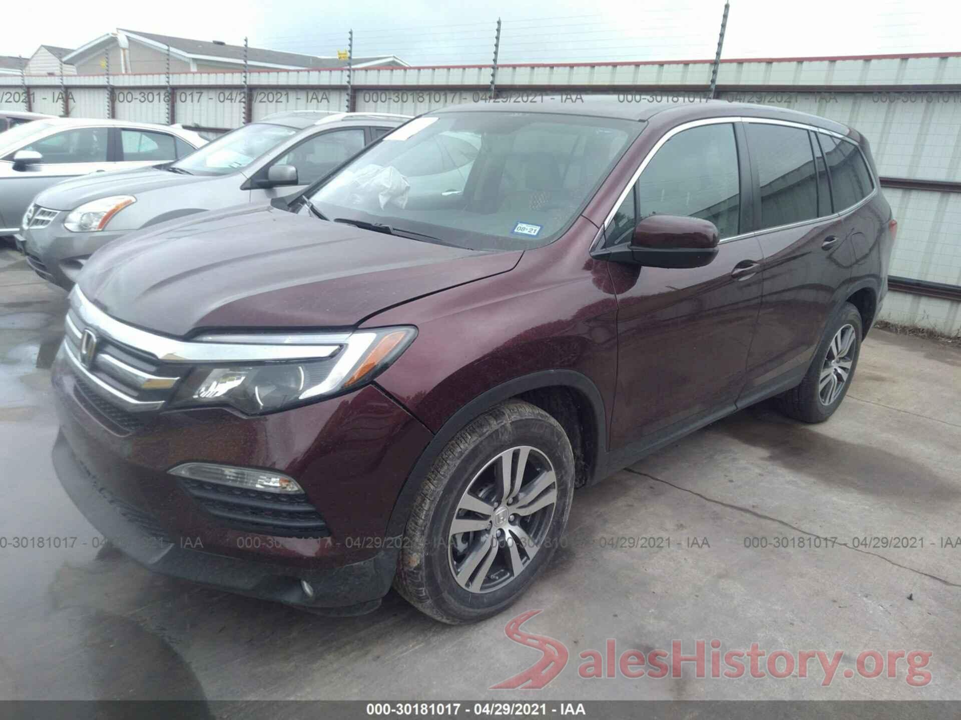 5FNYF5H54HB026001 2017 HONDA PILOT