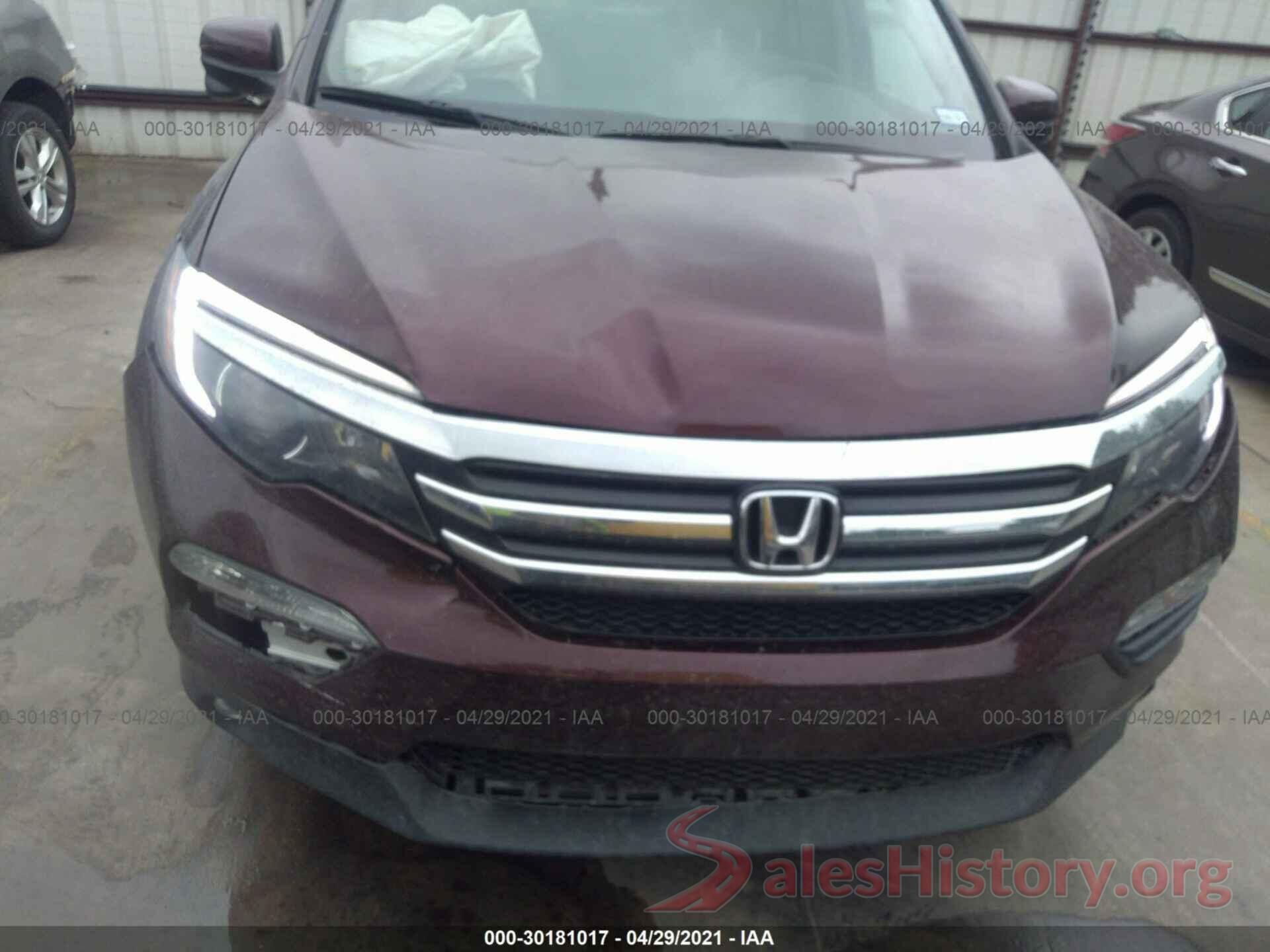 5FNYF5H54HB026001 2017 HONDA PILOT