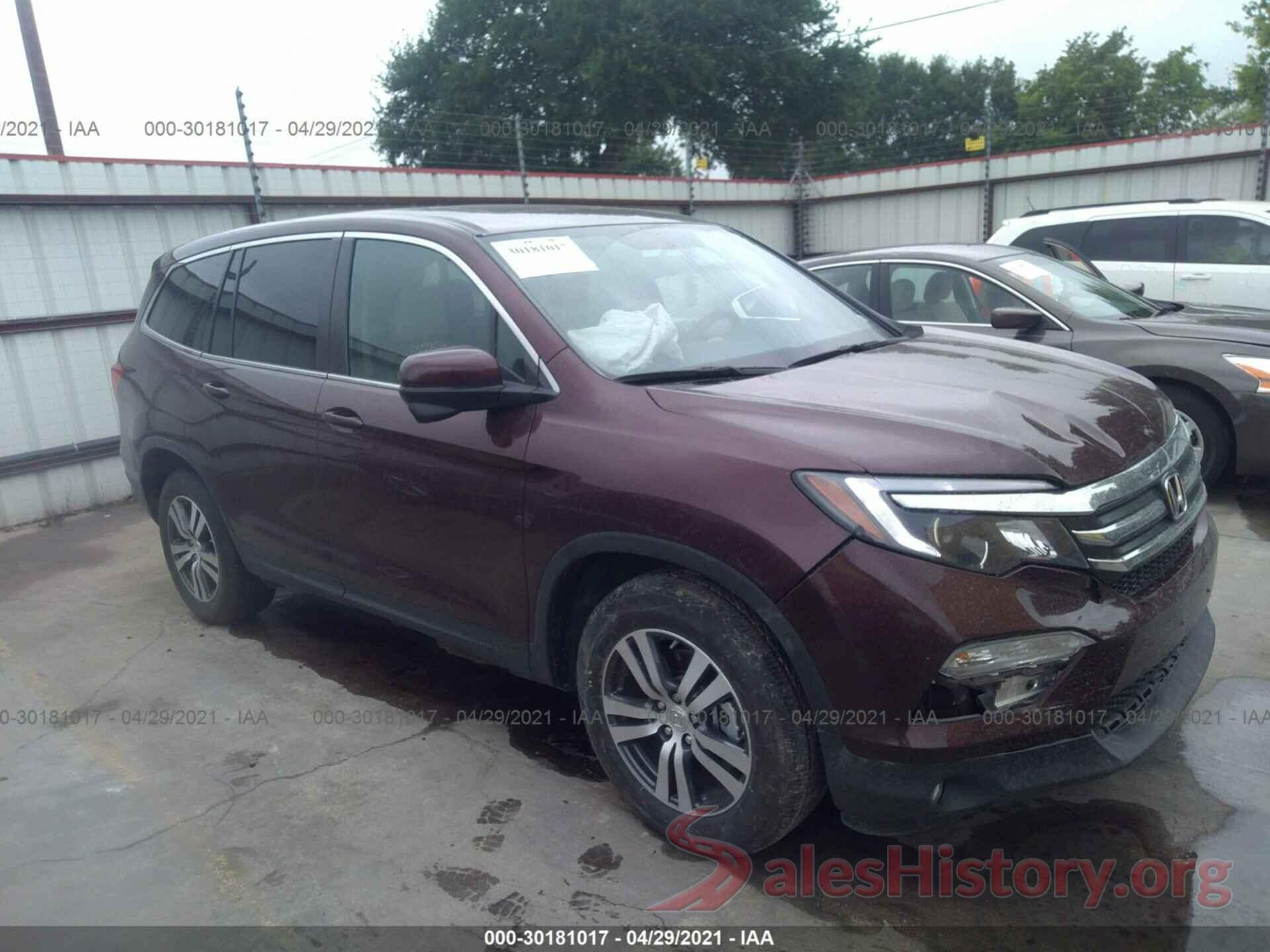 5FNYF5H54HB026001 2017 HONDA PILOT