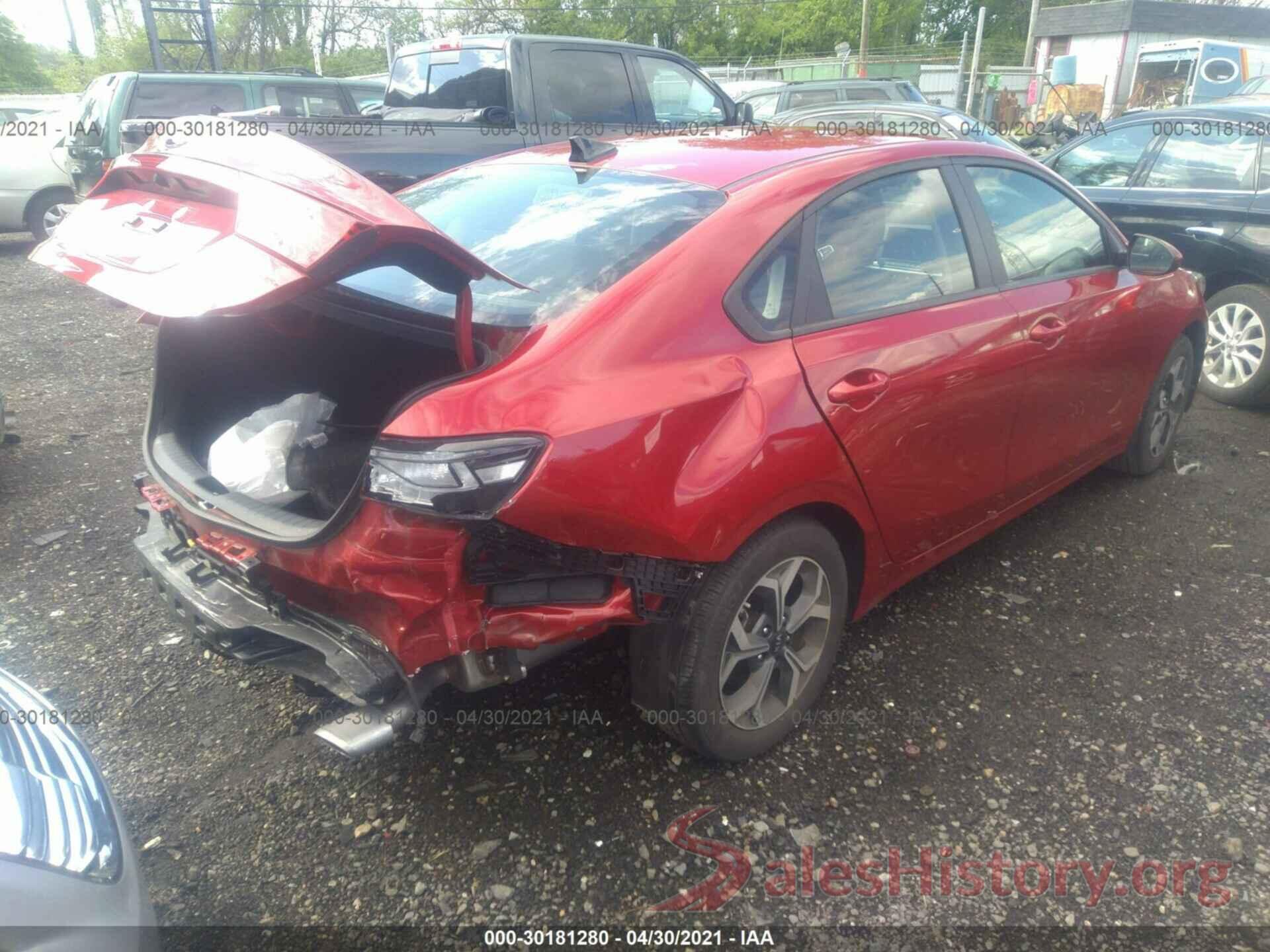 3KPF24AD0KE103801 2019 KIA FORTE