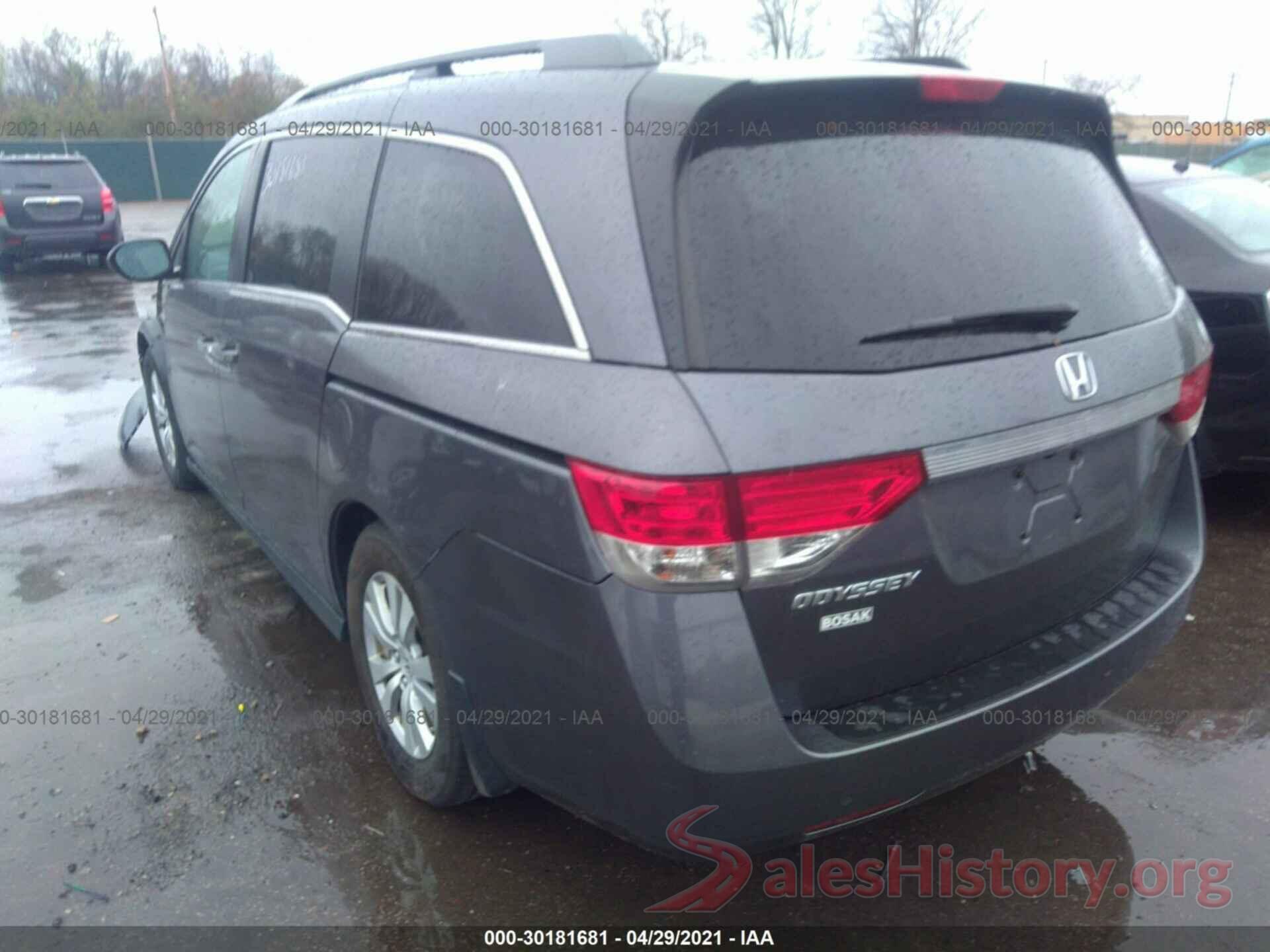 5FNRL5H41GB107315 2016 HONDA ODYSSEY