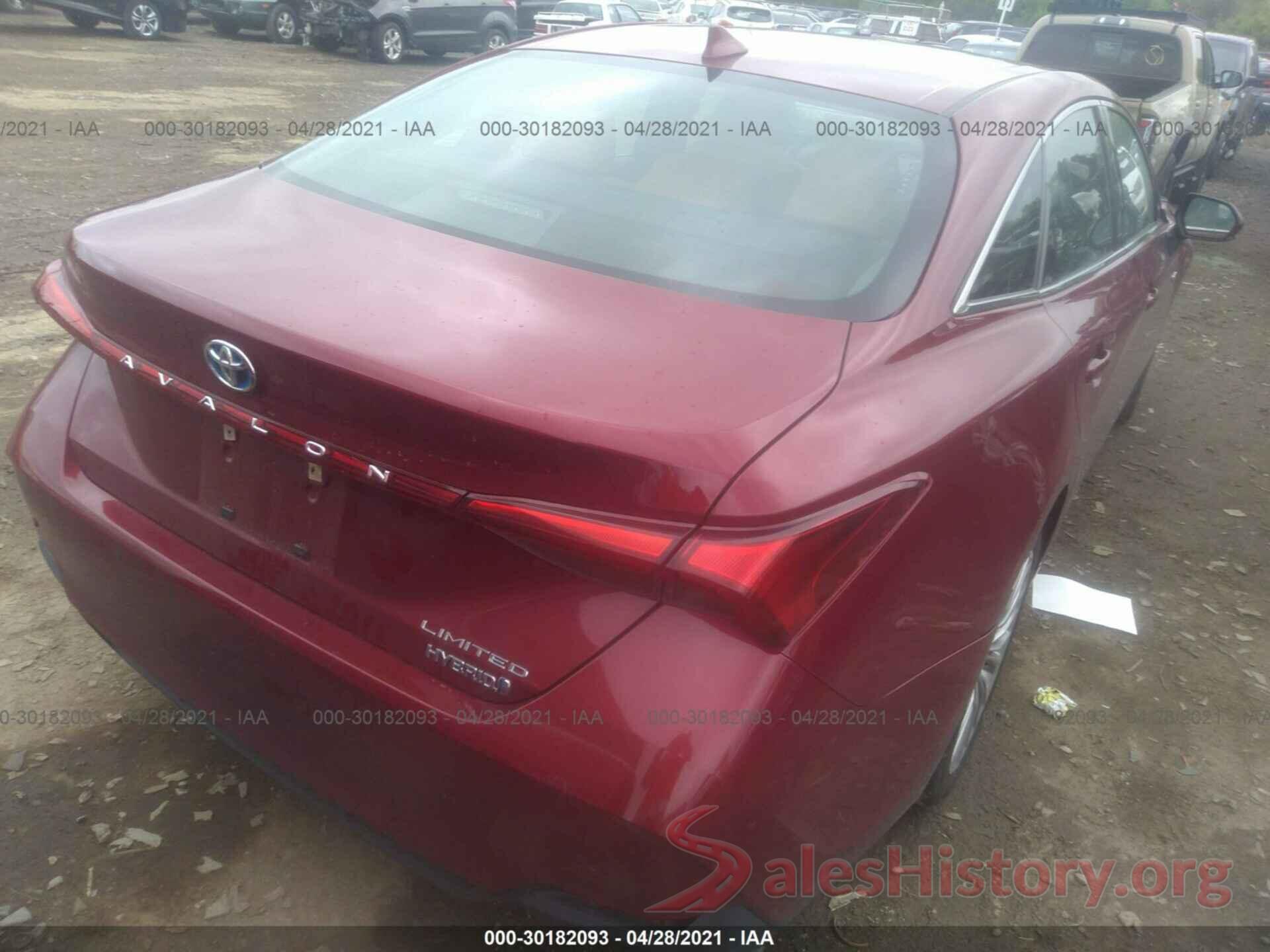 4T1B21FB9KU004279 2019 TOYOTA AVALON