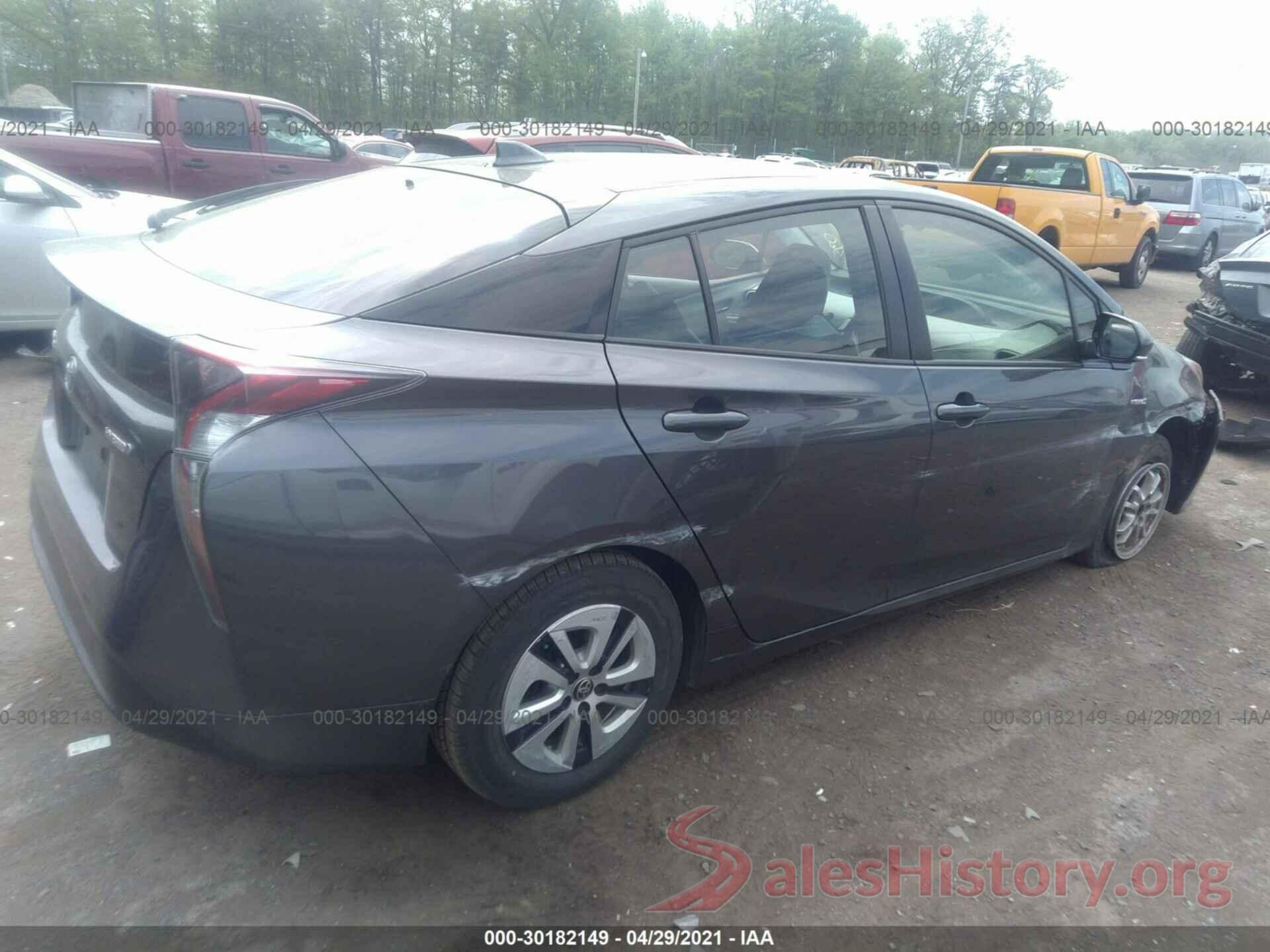 JTDKARFU4G3015386 2016 TOYOTA PRIUS