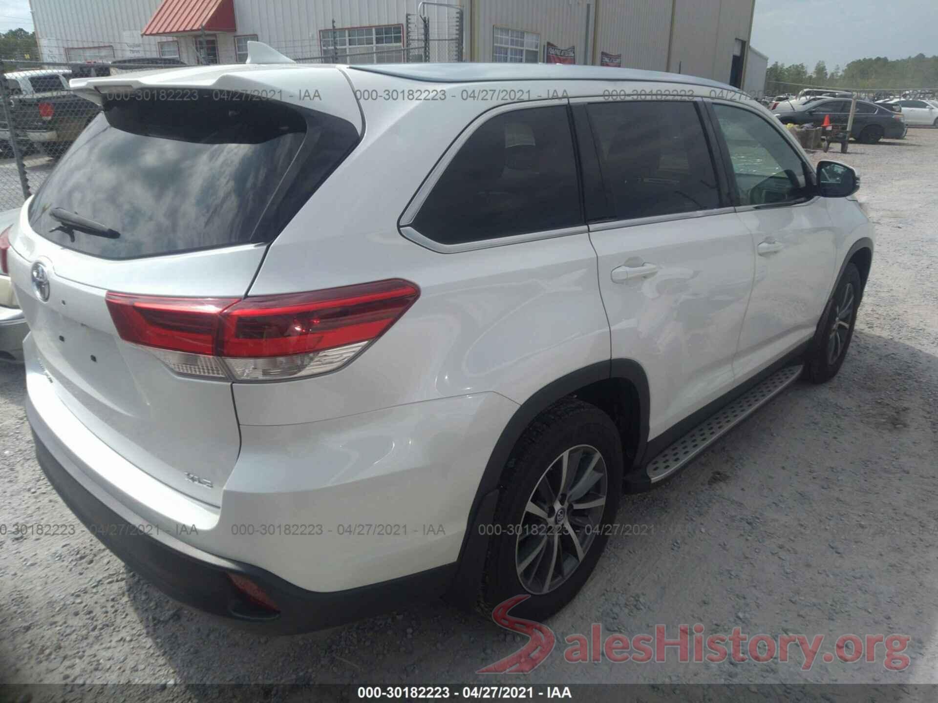 5TDKZRFH5KS331558 2019 TOYOTA HIGHLANDER