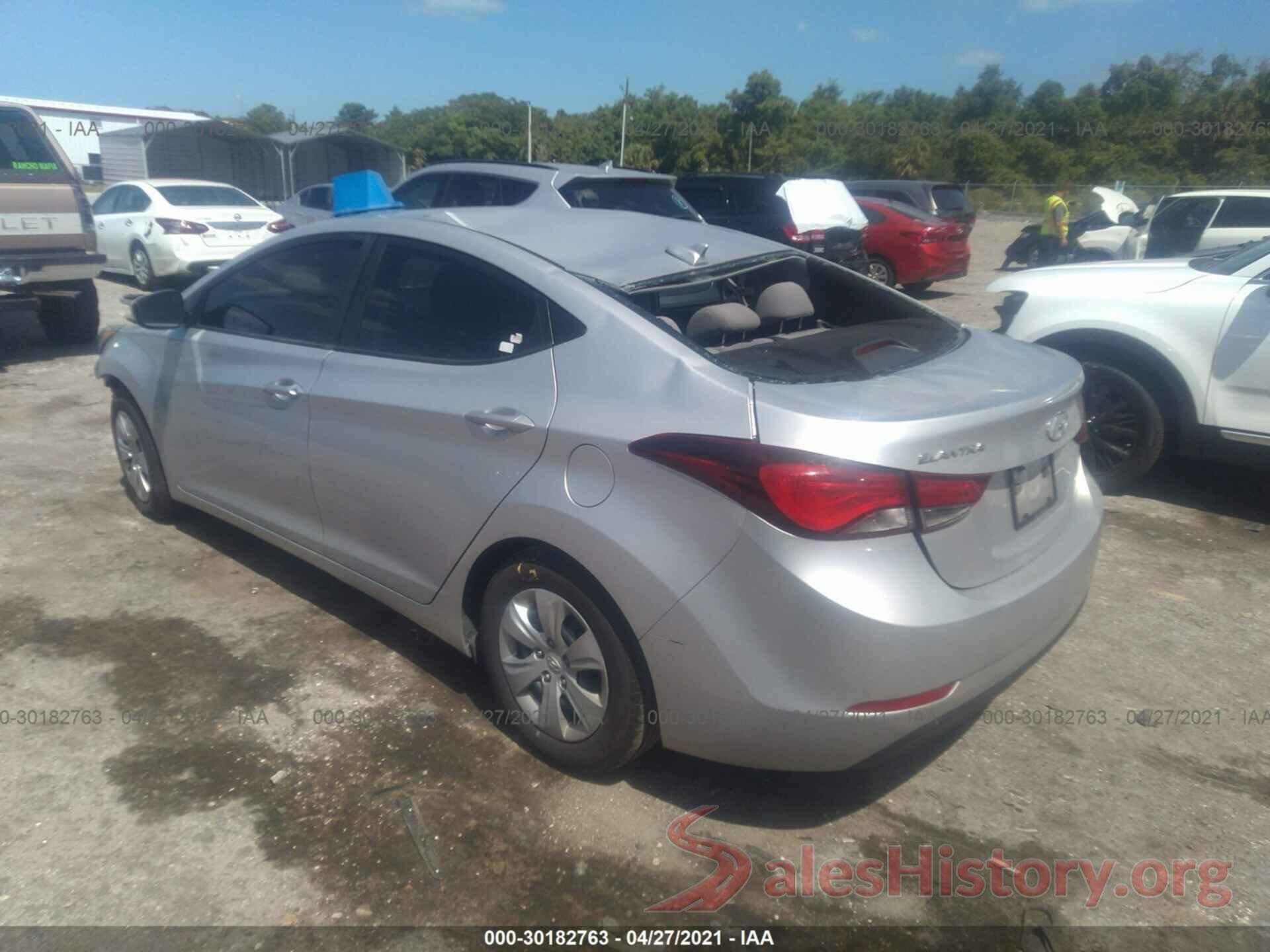 5NPDH4AE3GH700829 2016 HYUNDAI ELANTRA