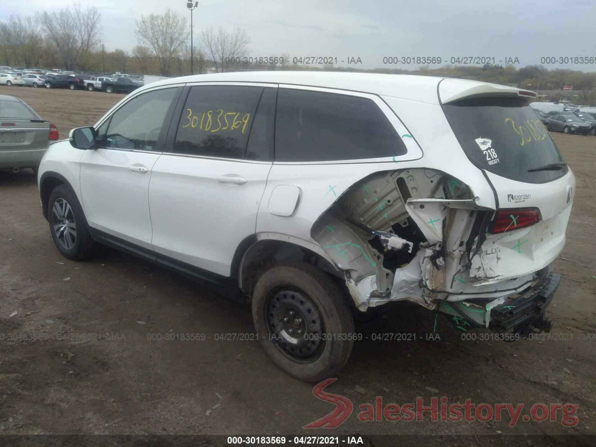 5FNYF6H54JB010554 2018 HONDA PILOT