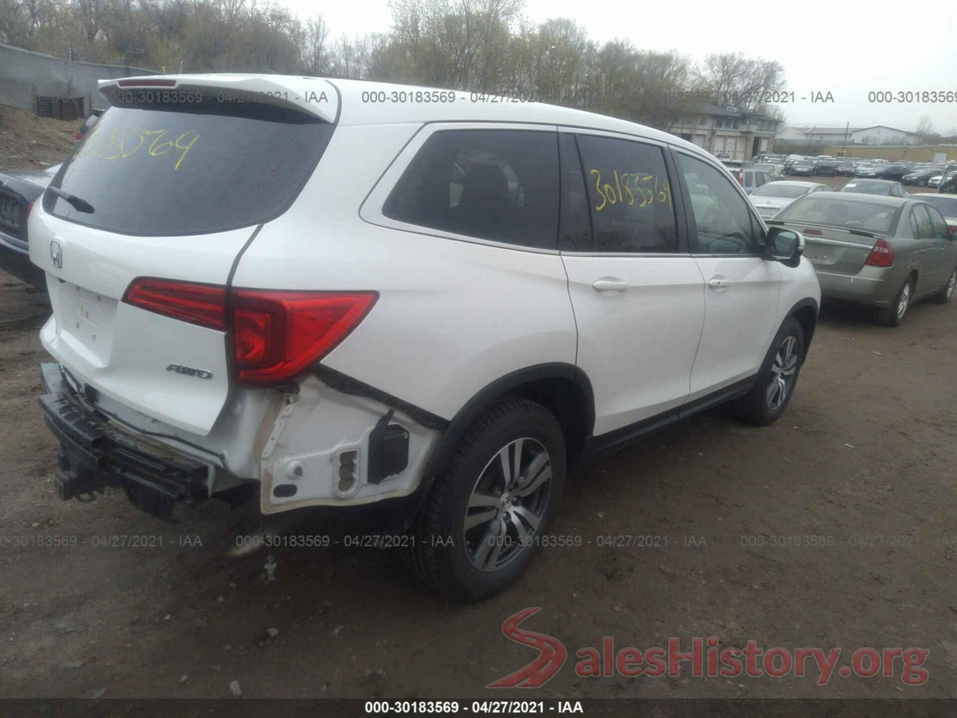 5FNYF6H54JB010554 2018 HONDA PILOT