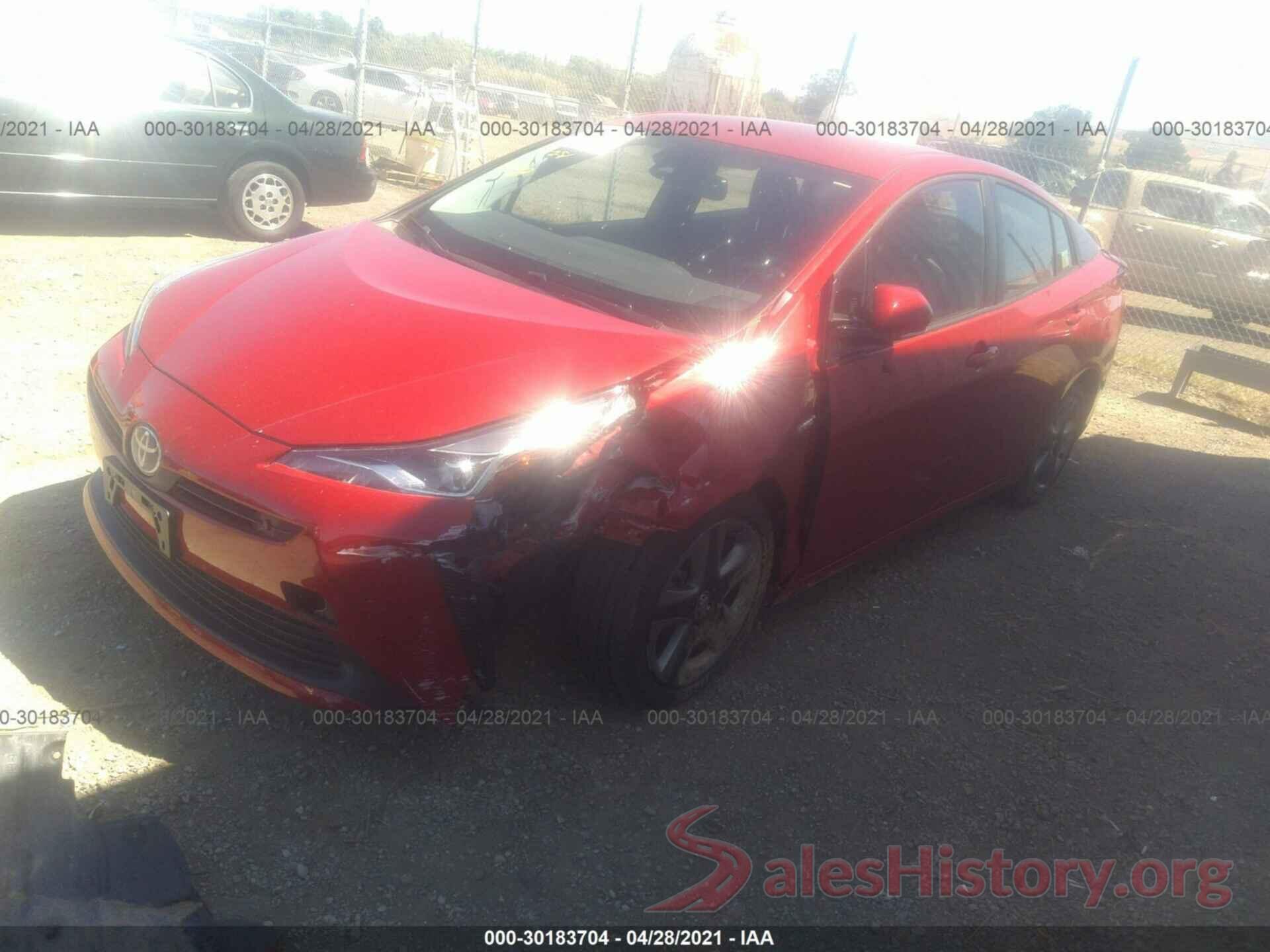 JTDKARFU4K3079534 2019 TOYOTA PRIUS