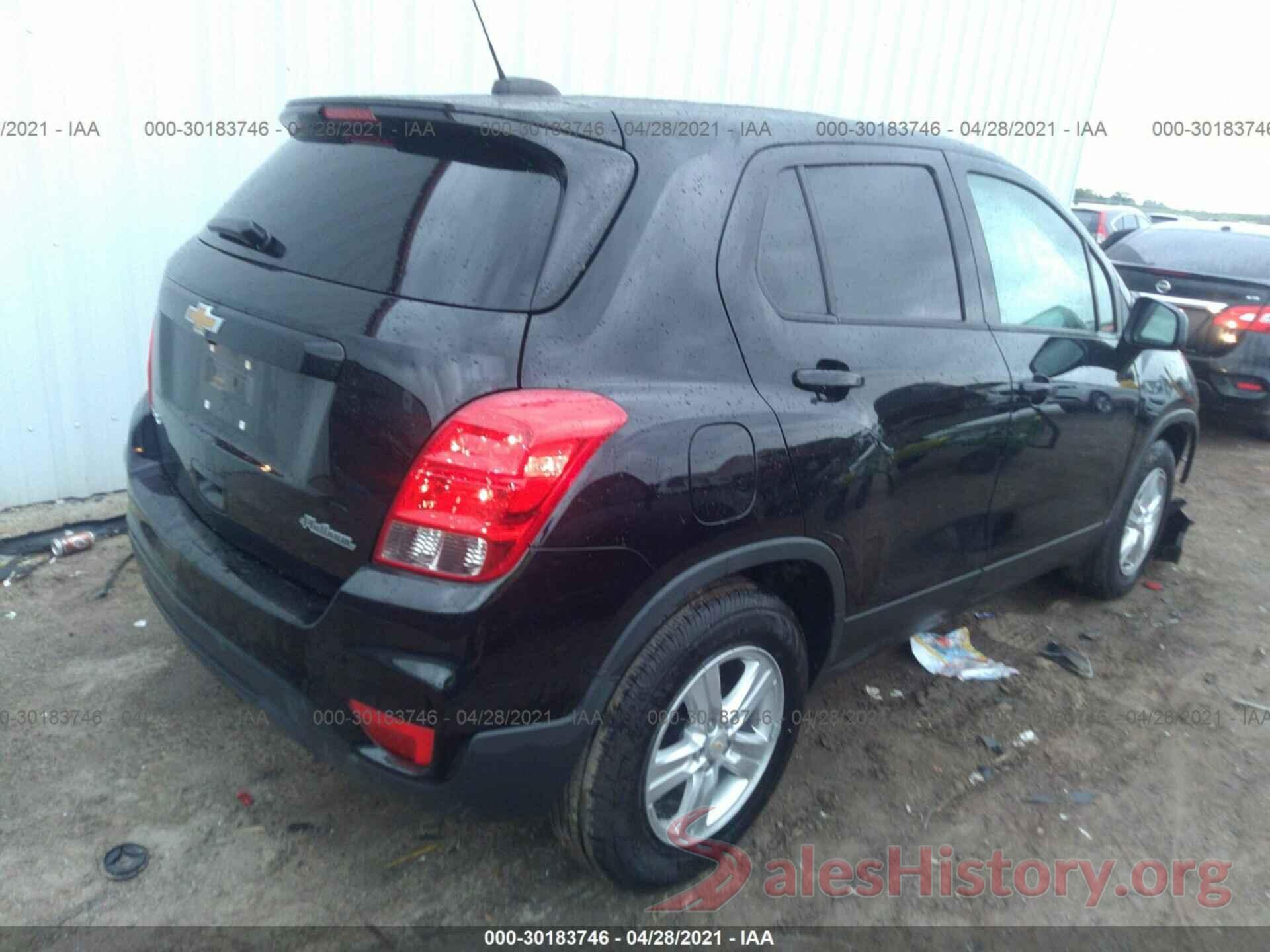 3GNCJKSB7LL304543 2020 CHEVROLET TRAX