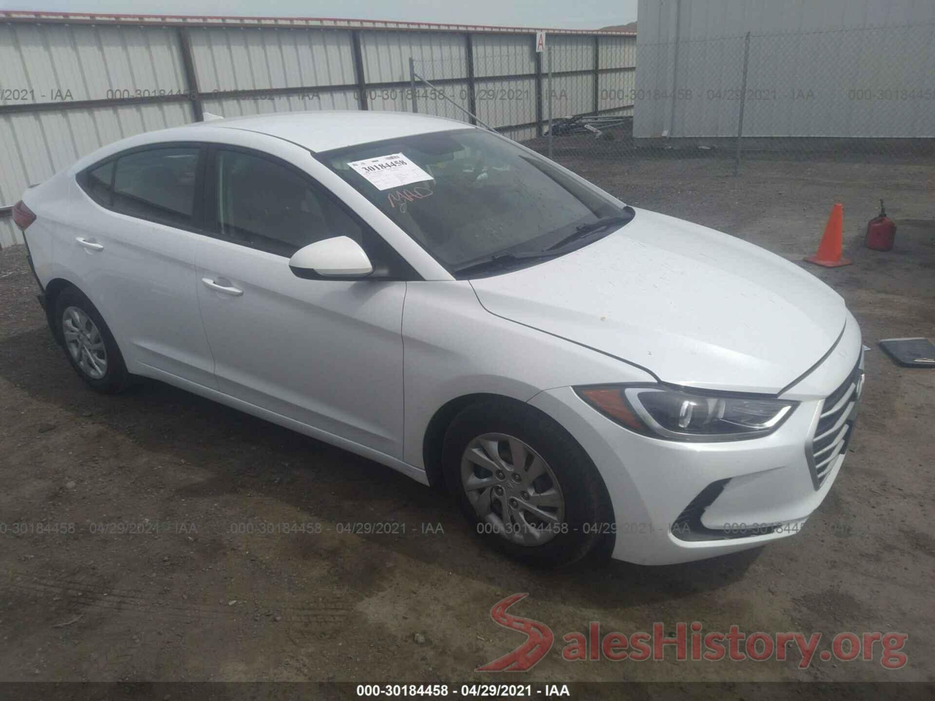 5NPD74LF3HH166743 2017 HYUNDAI ELANTRA