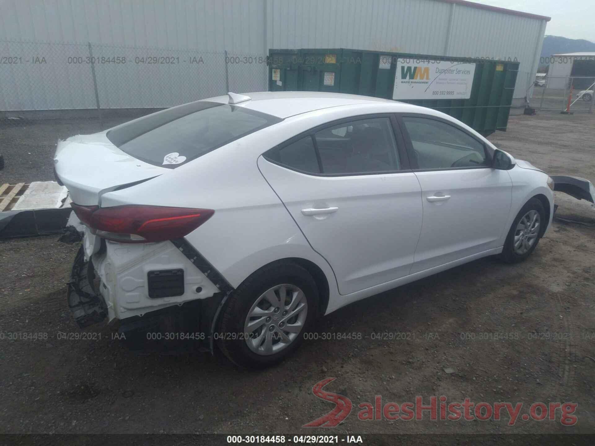 5NPD74LF3HH166743 2017 HYUNDAI ELANTRA